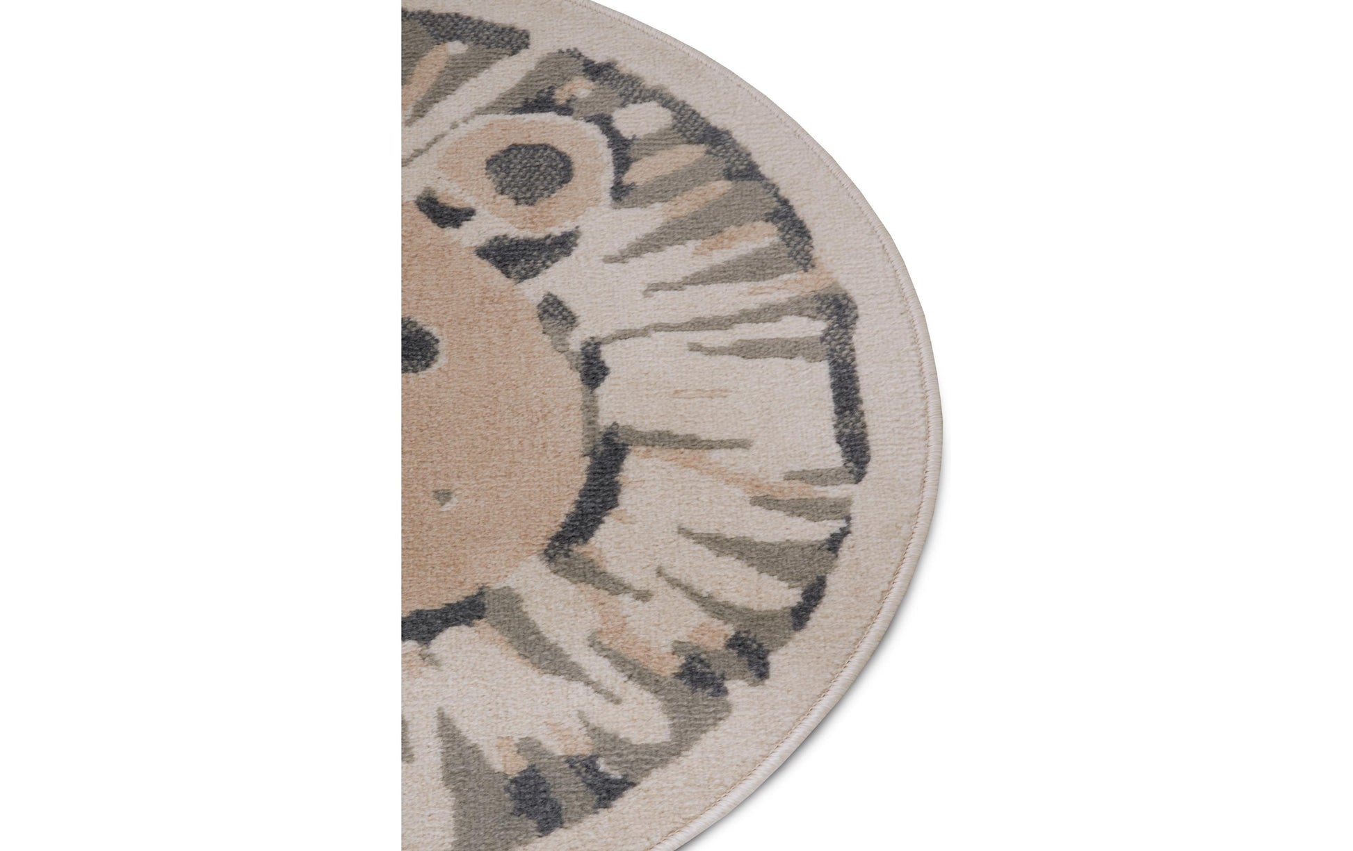 Hanse Home Teppich – Ø 140 cm – Polypropylen, grau