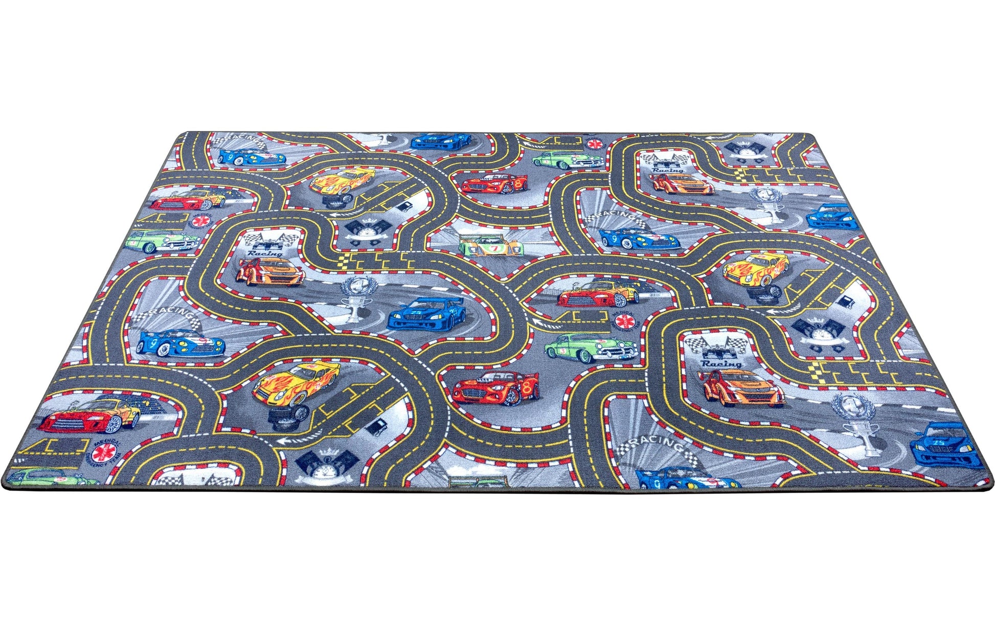Hanse Home Kinderteppich Race Track – 240 × 160 cm, Grau, Polypropylen