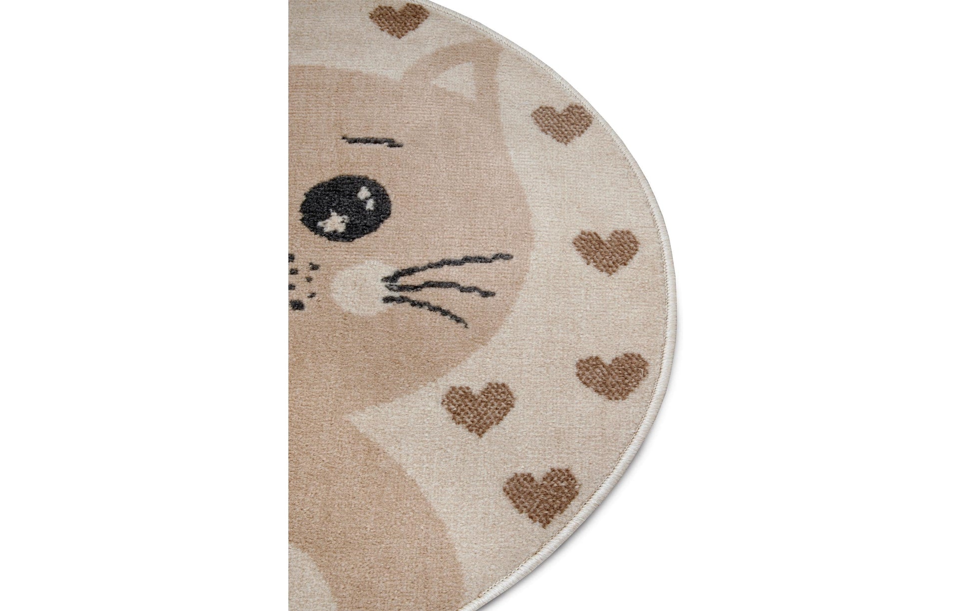 Hanse Home Teppich – rund, Ø 140 cm – Polypropylen, beige