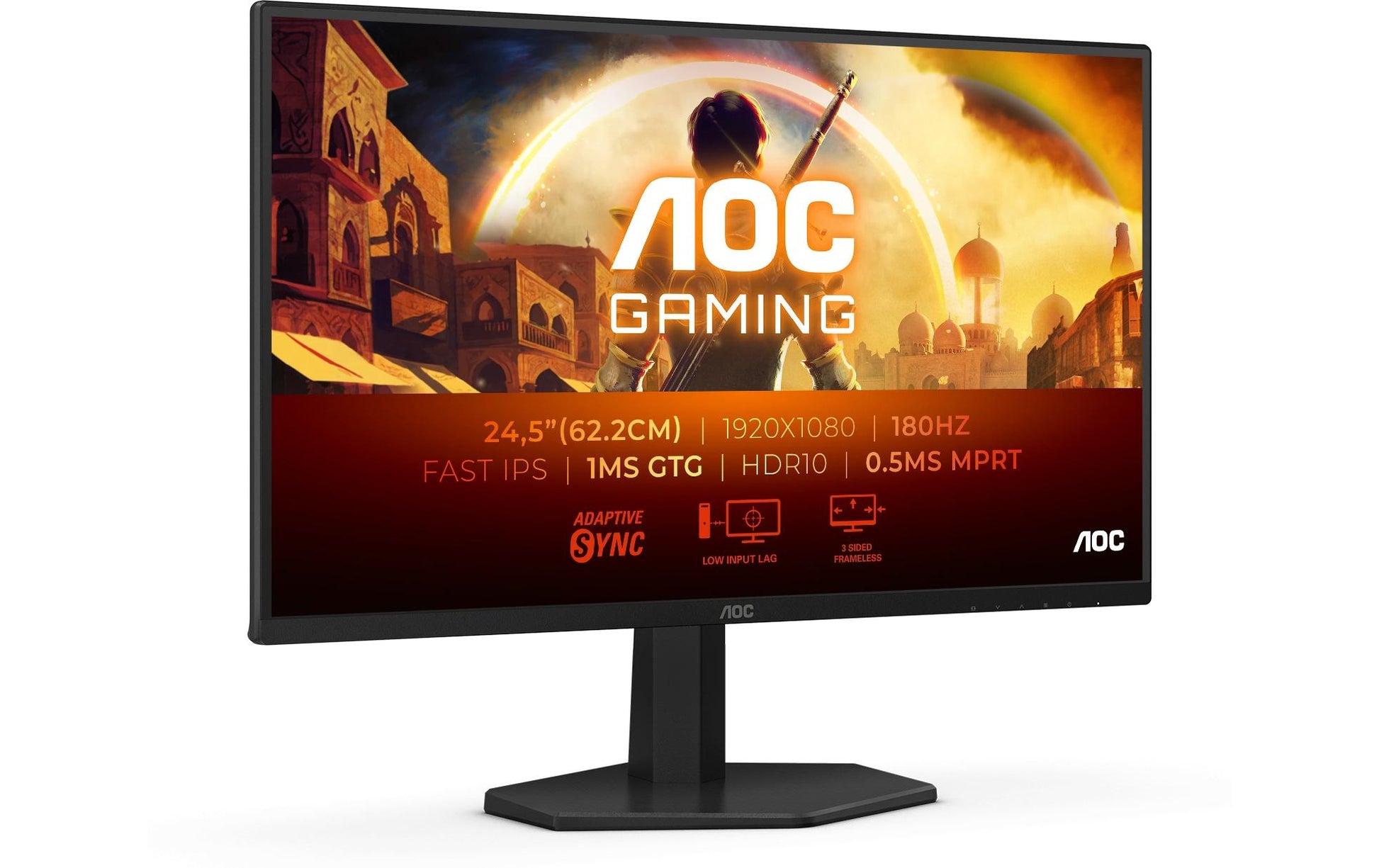 AOC G4 25G42E – 24,5", 1920 × 1080 (Full HD), IPS, 180 Hz, HDR10