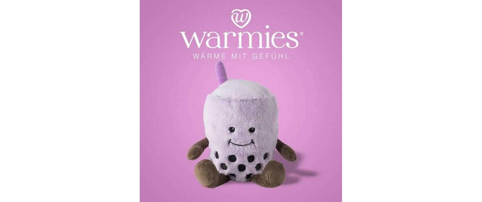 Warmies Kühlkissen – Plüsch, Hirsefüllung, Braun/Violett