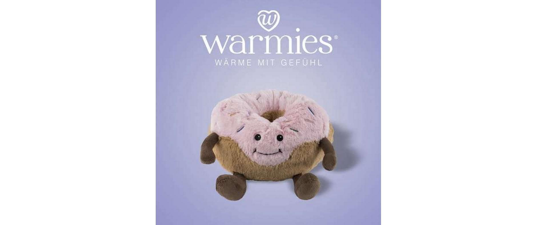 Warmies Kühlkissen – Plüsch, Braun/Rosa