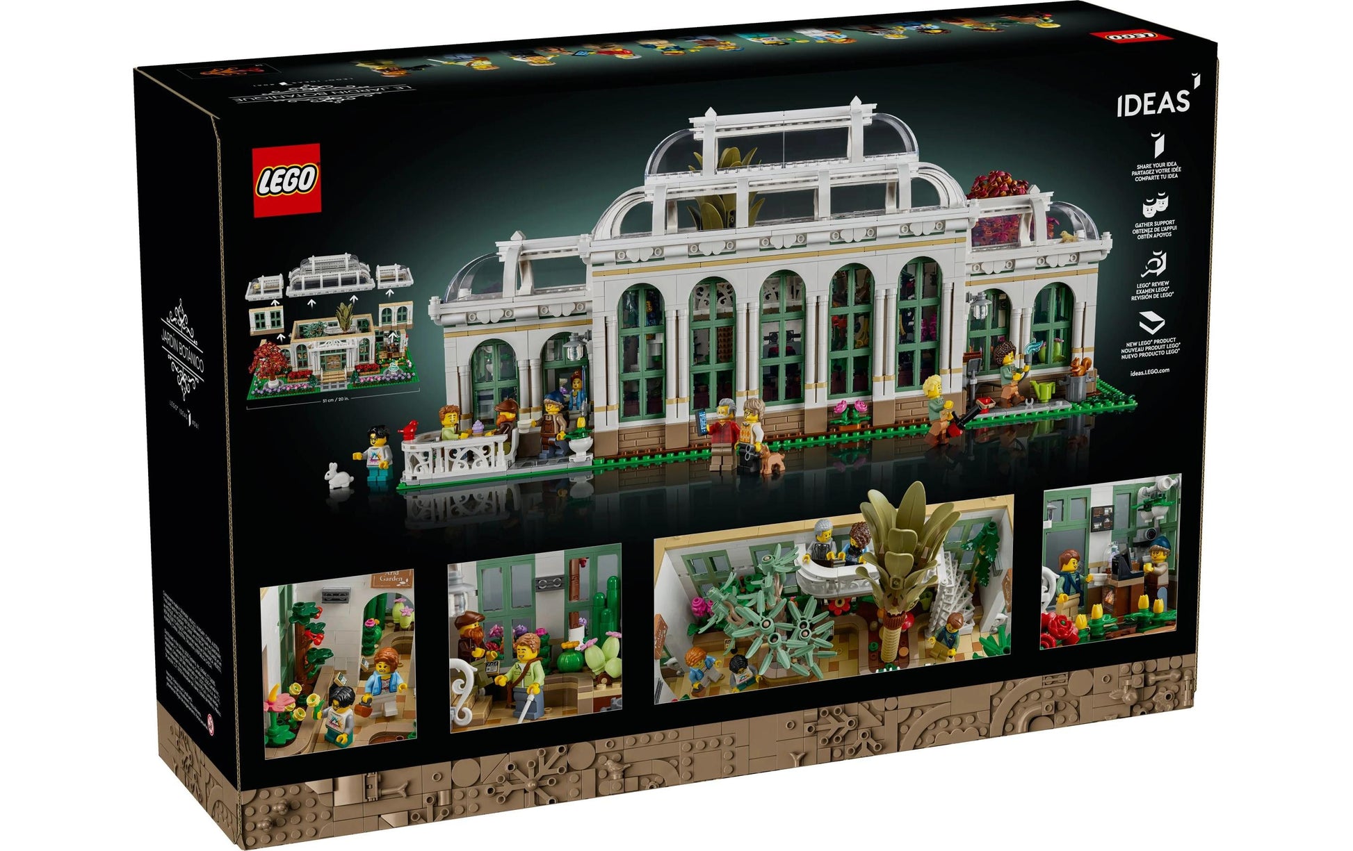 LEGO Ideas Der botanische Garten Set – 3792-teilig – 51 × 22 × 25 cm – ab 18 J.