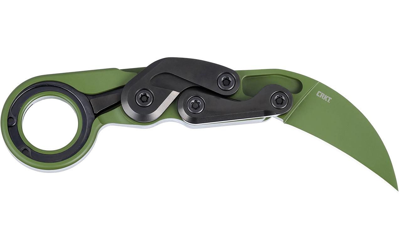 CRKT Provoke – Klappmesser 61 mm, Aluminiumgriff, Grün