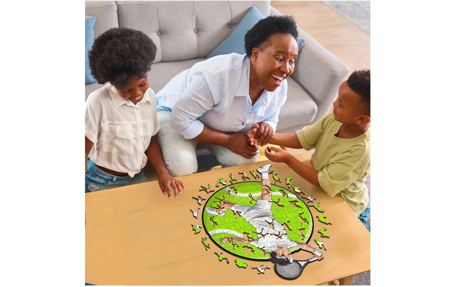 Iconic Puzzles Puzzle Roger Federer – 270 Teile – 30 × 42 cm – ab 10 J. – Holz – mehrfarbig