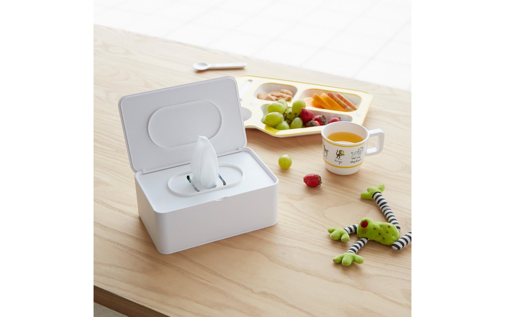 Yamazaki Kosmetiktuchbox – Tisch, ABS/Polypropylen, 12×19×7,5 cm, Weiss