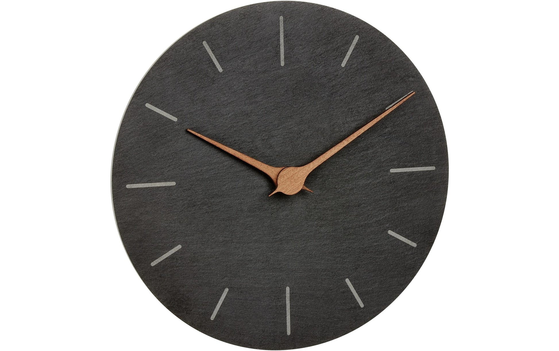 TFA-Dostmann TFA Dostmann Wanduhr – Analog, Ø 25 cm, Schwarz, Holz