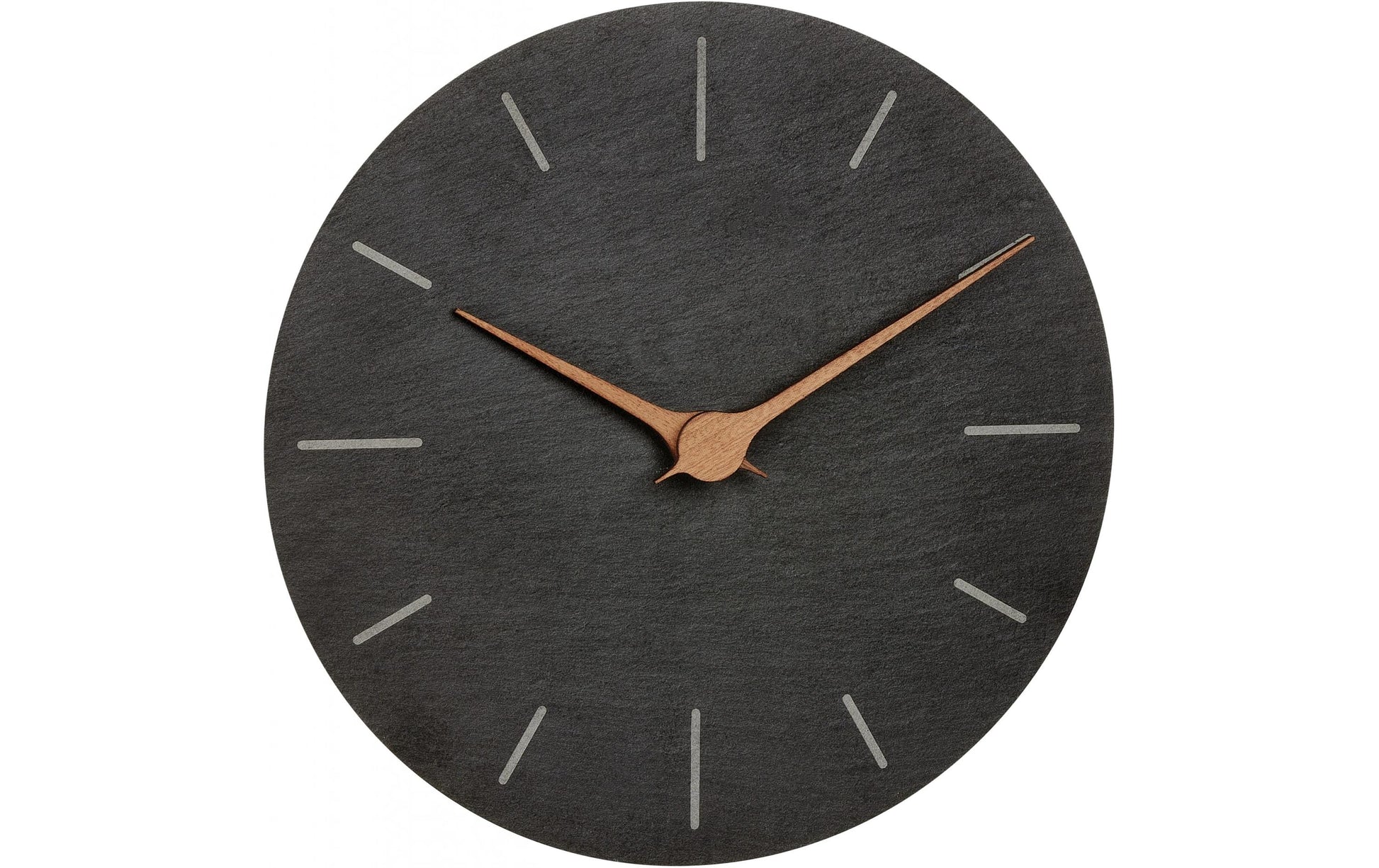 TFA-Dostmann TFA Dostmann Wanduhr – Analog, Ø 25 cm, Schwarz, Holz