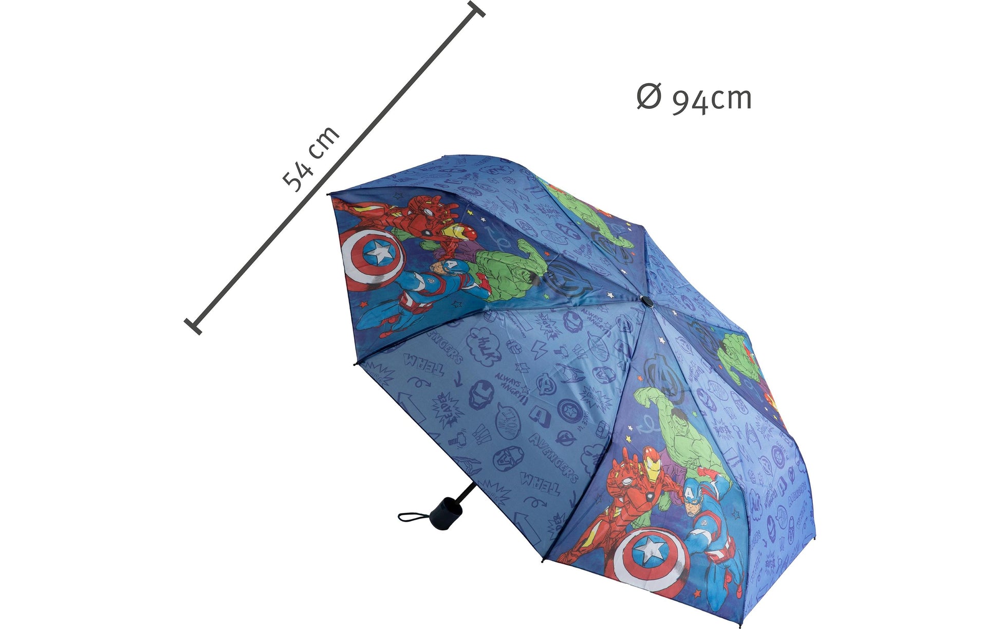 Undercover Stockschirm Knirps Avengers – Ø 94 cm – blau Avengers