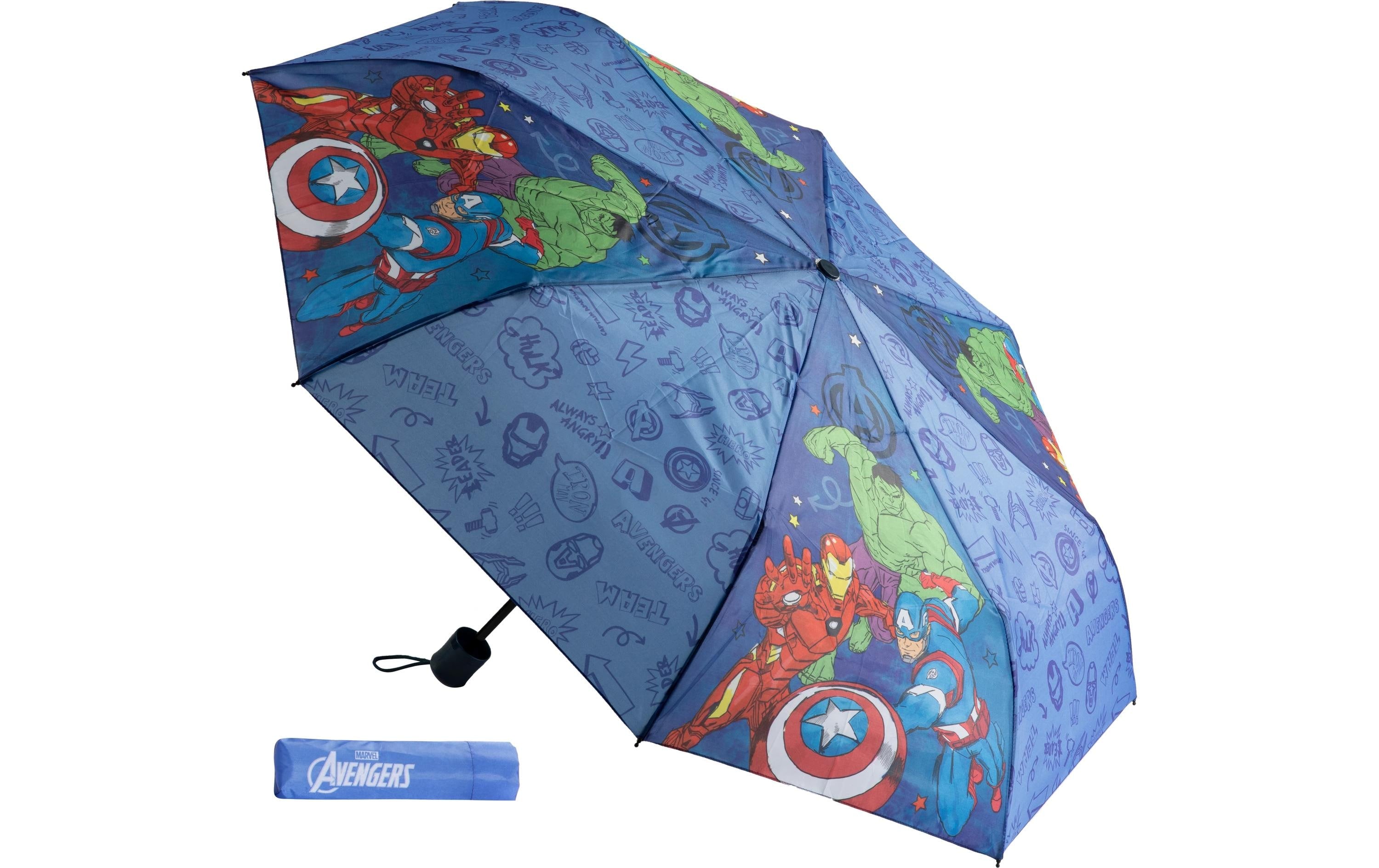 Undercover Stockschirm Knirps Avengers – Ø 94 cm – blau Avengers