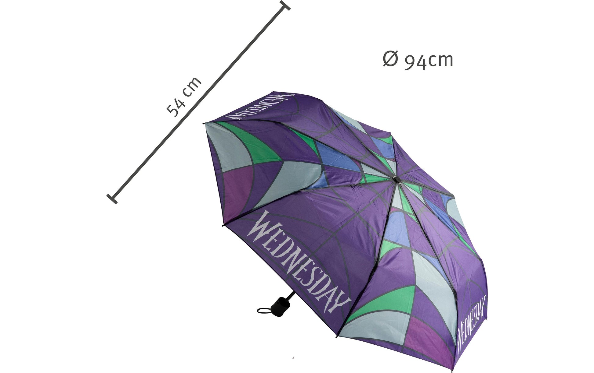 Undercover Kinderregenschirm Wednesday – Ø 94 cm – Mehrfarbig