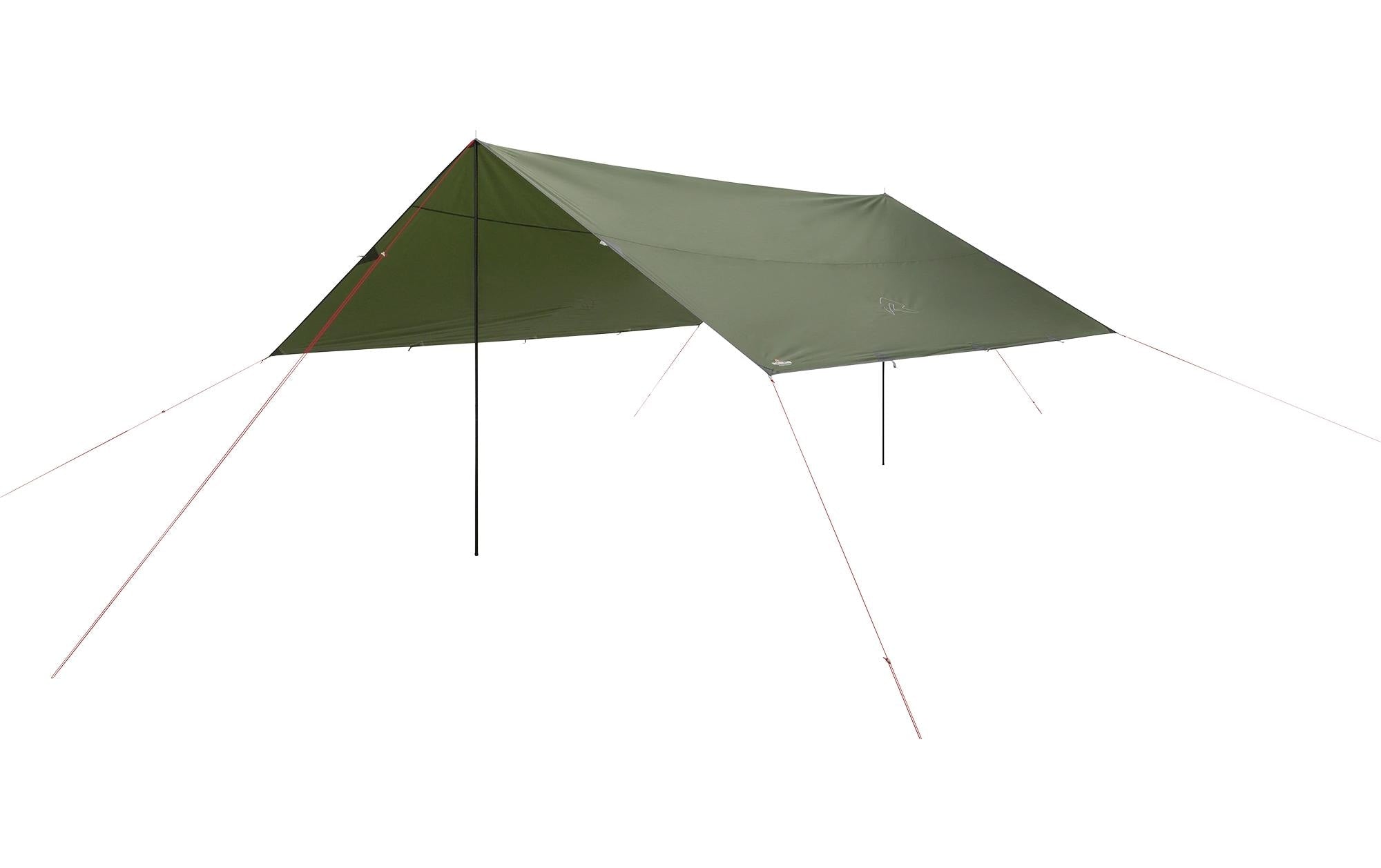 Robens Tarp – wasserfest (Wassersäule 5'000 mm) – 4 m × 4 m – dunkelgrün – recyceltes Polyester