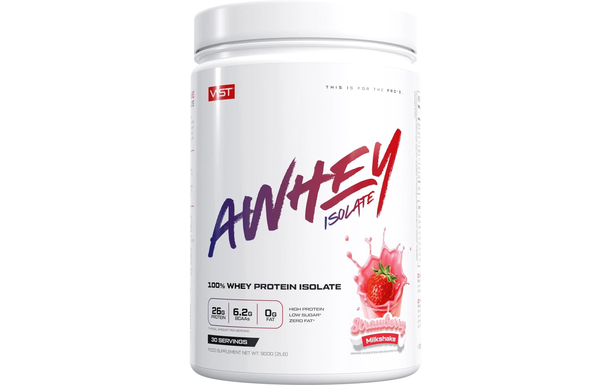 Vast Whey Protein Isolat Erdbeere – 900 g