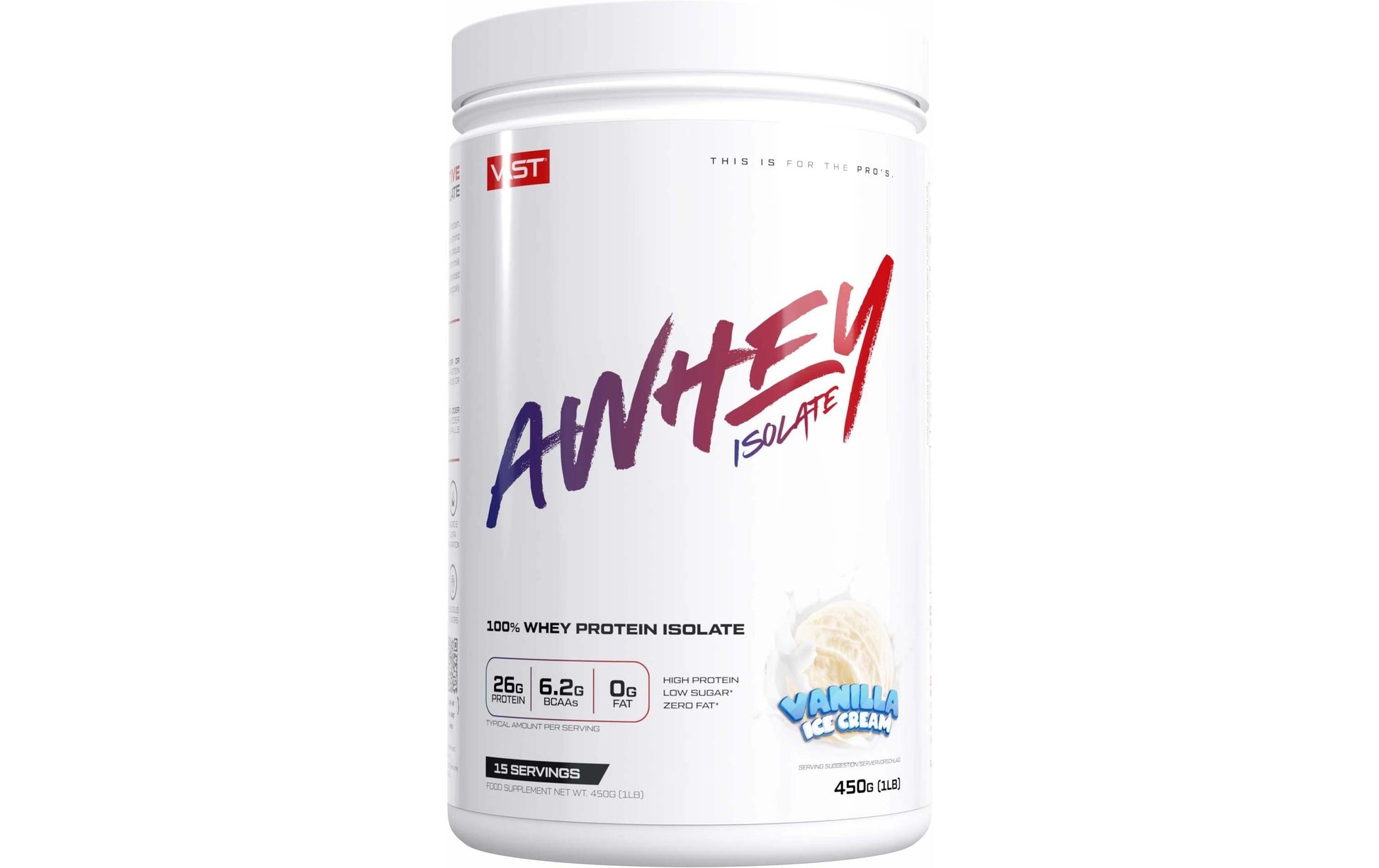 VAST Sports Whey Protein Vanille – 450 g