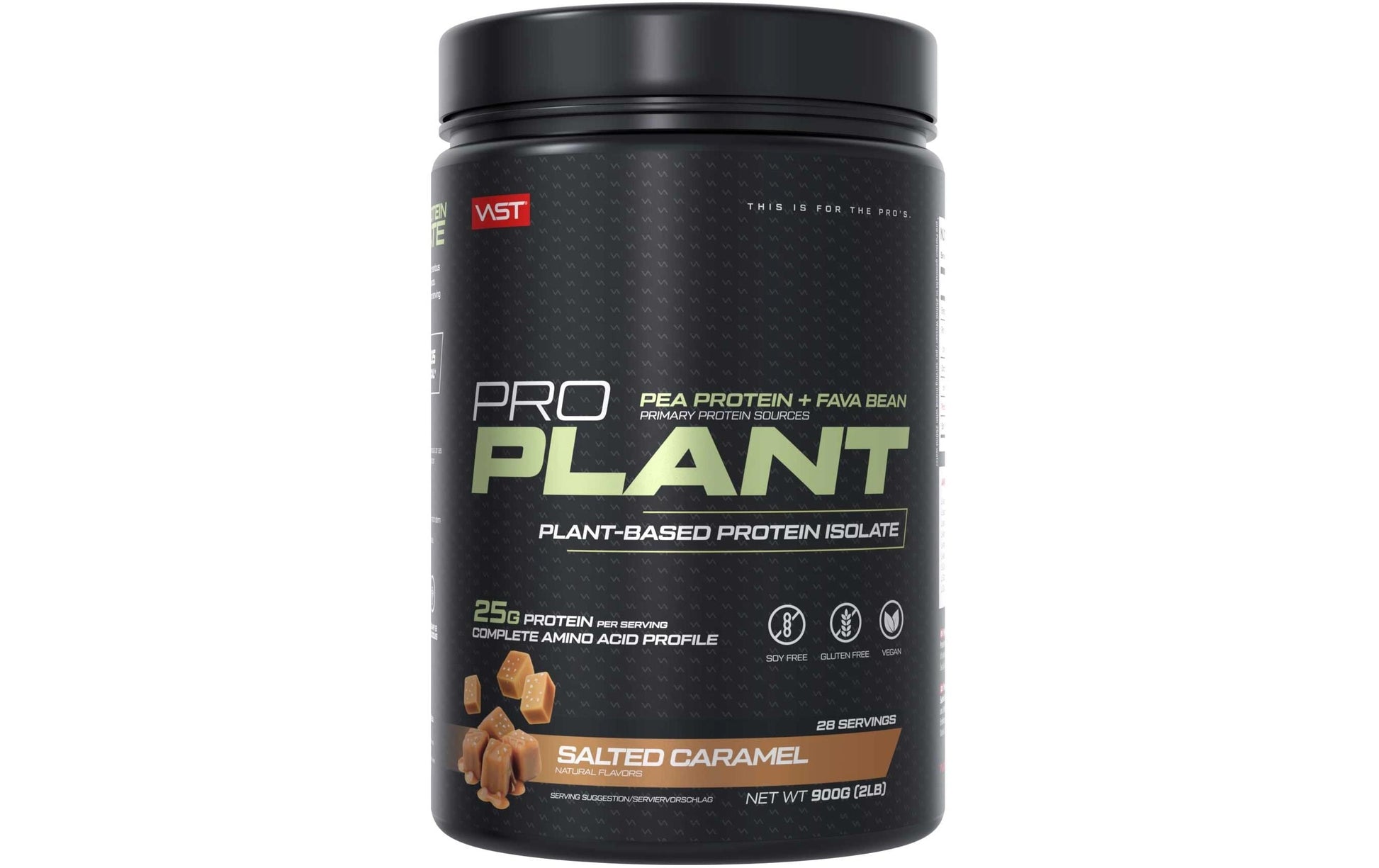 VAST Sports VAST Proteinpulver Pro Plant Salzkaramell – glutenfrei, vegan – 900 g