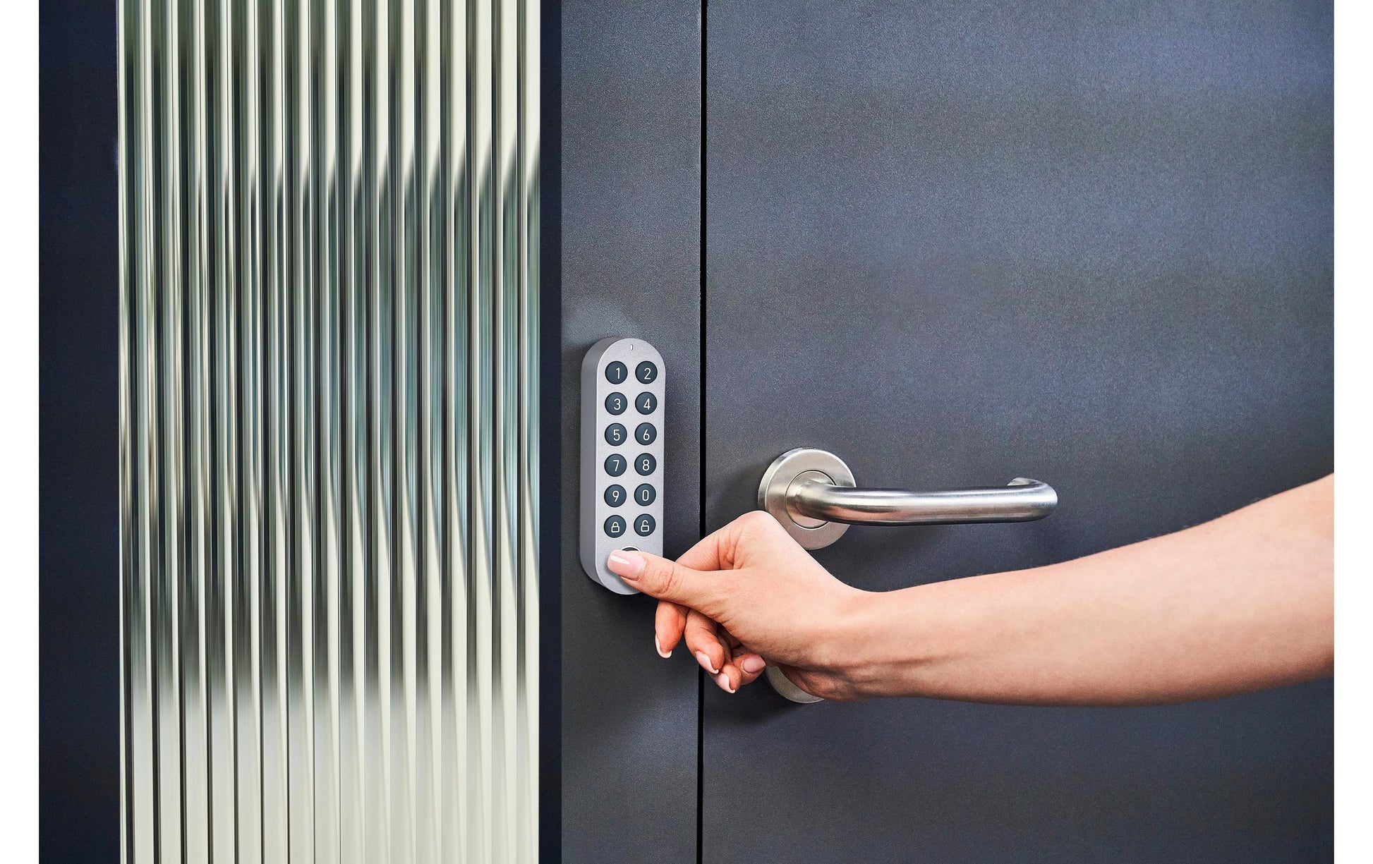 LOCKIN Smart Lock G30 – für Türe, 60 × 56 × 130 mm, grau