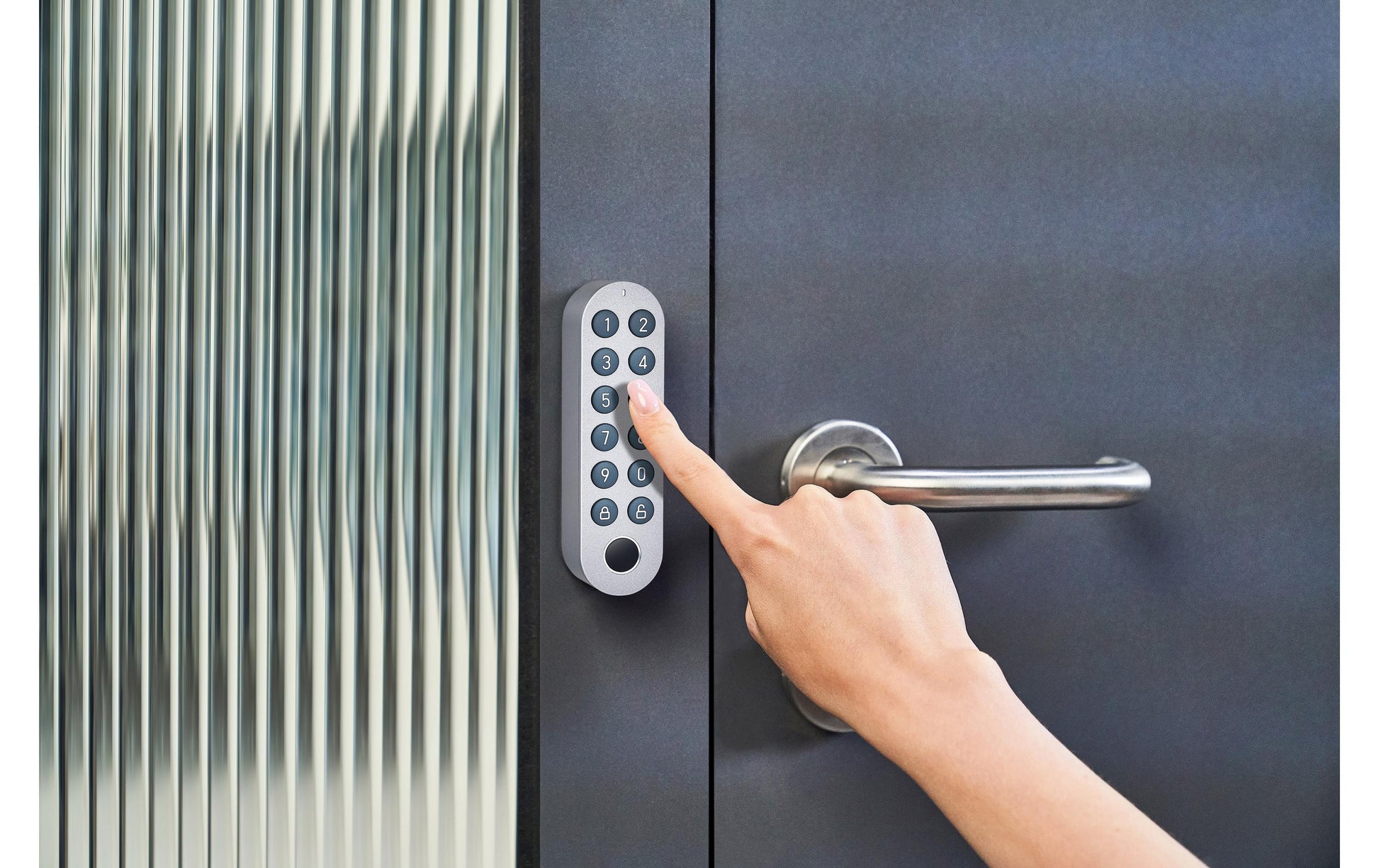 Lockin Smart Lock G30 – 60 × 56 × 130 mm, grau, batteriebetrieben
