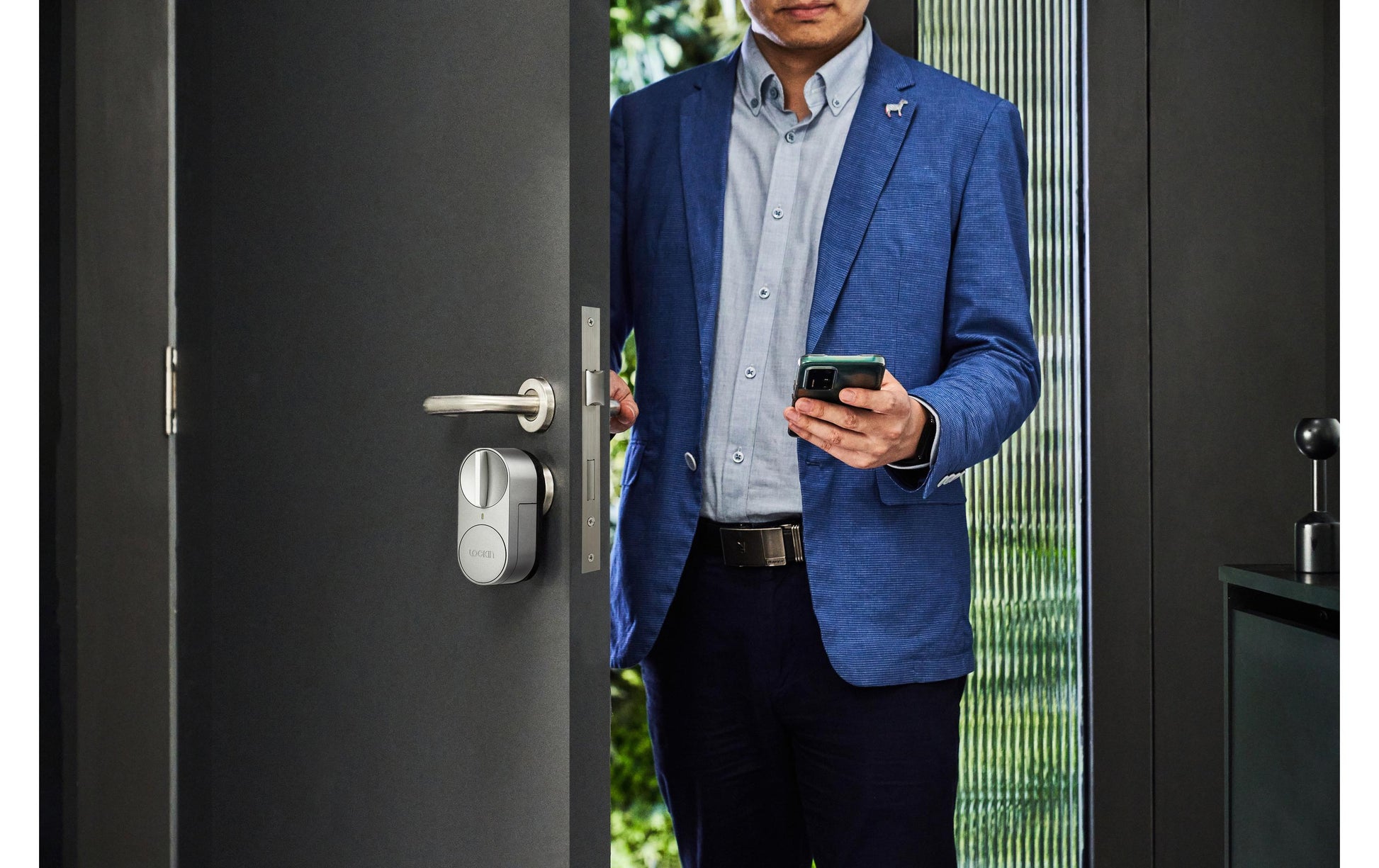 Lockin Smart Lock G30 – 60 × 56 × 130 mm, grau, batteriebetrieben
