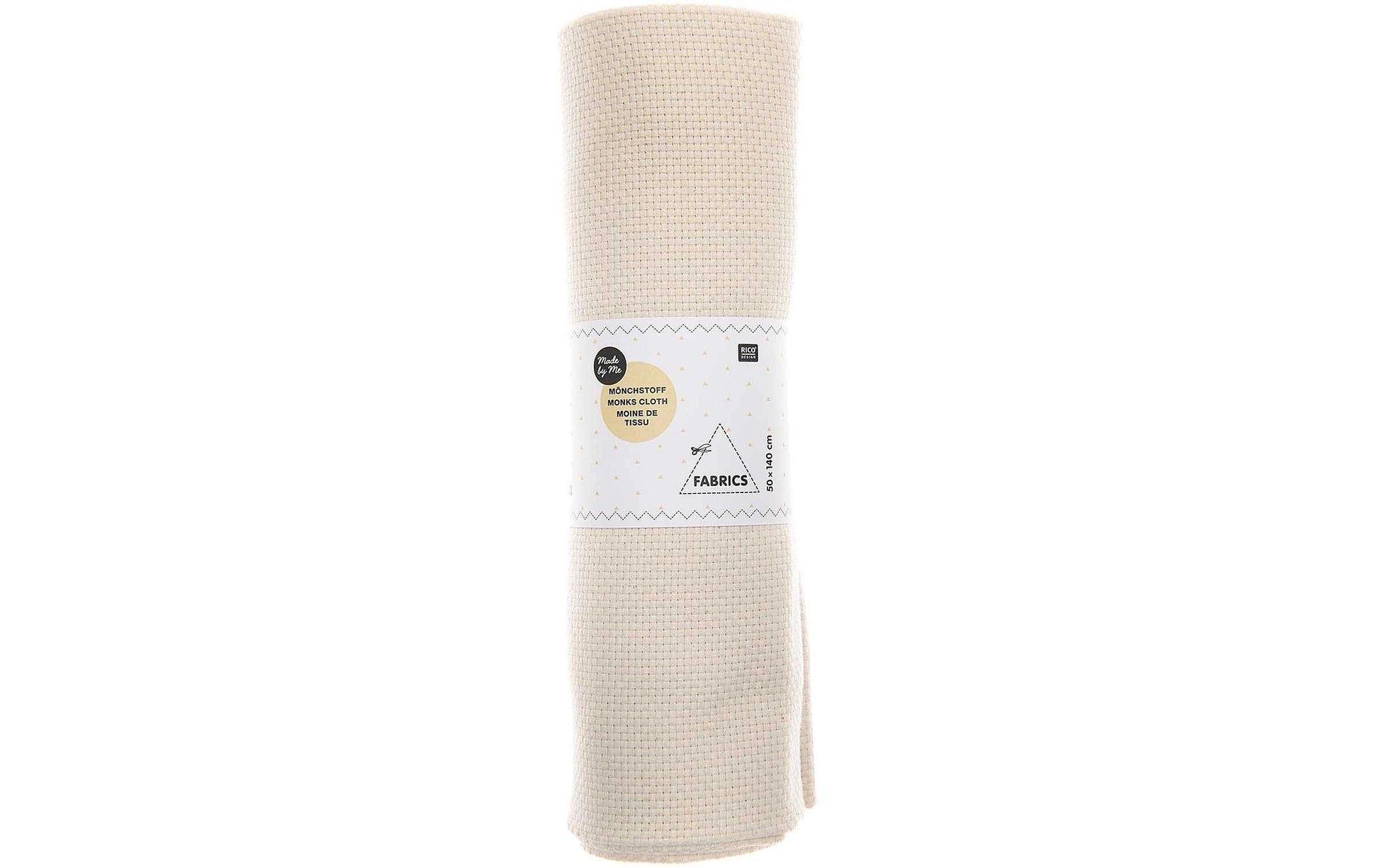 Rico Design Mönchstoff, Baumwolle, Beige, 50 × 140 cm, 1 Stk.