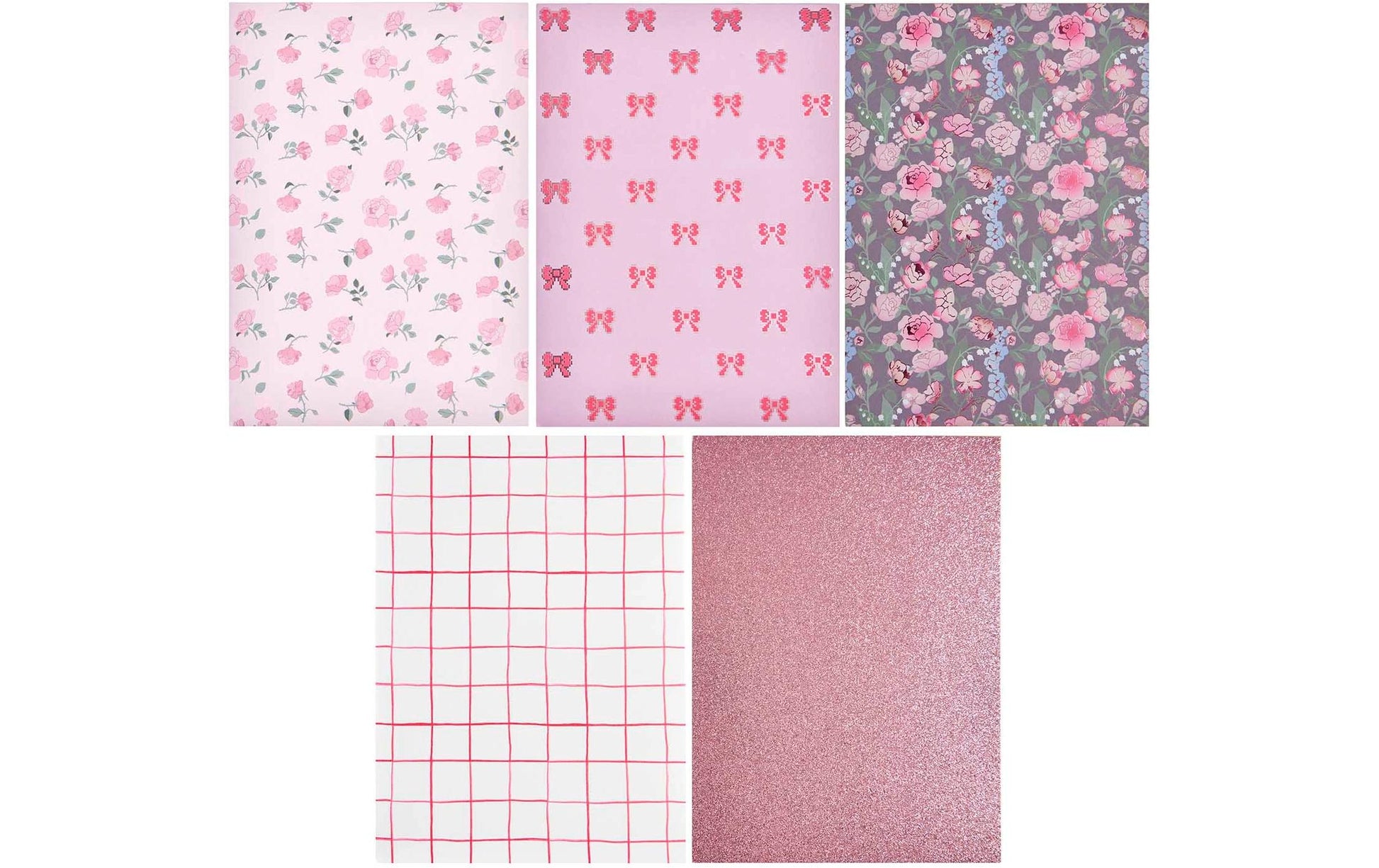 Rico Design Designpapierblock – A4, La Vie en Rose – 23 Blatt, FSC