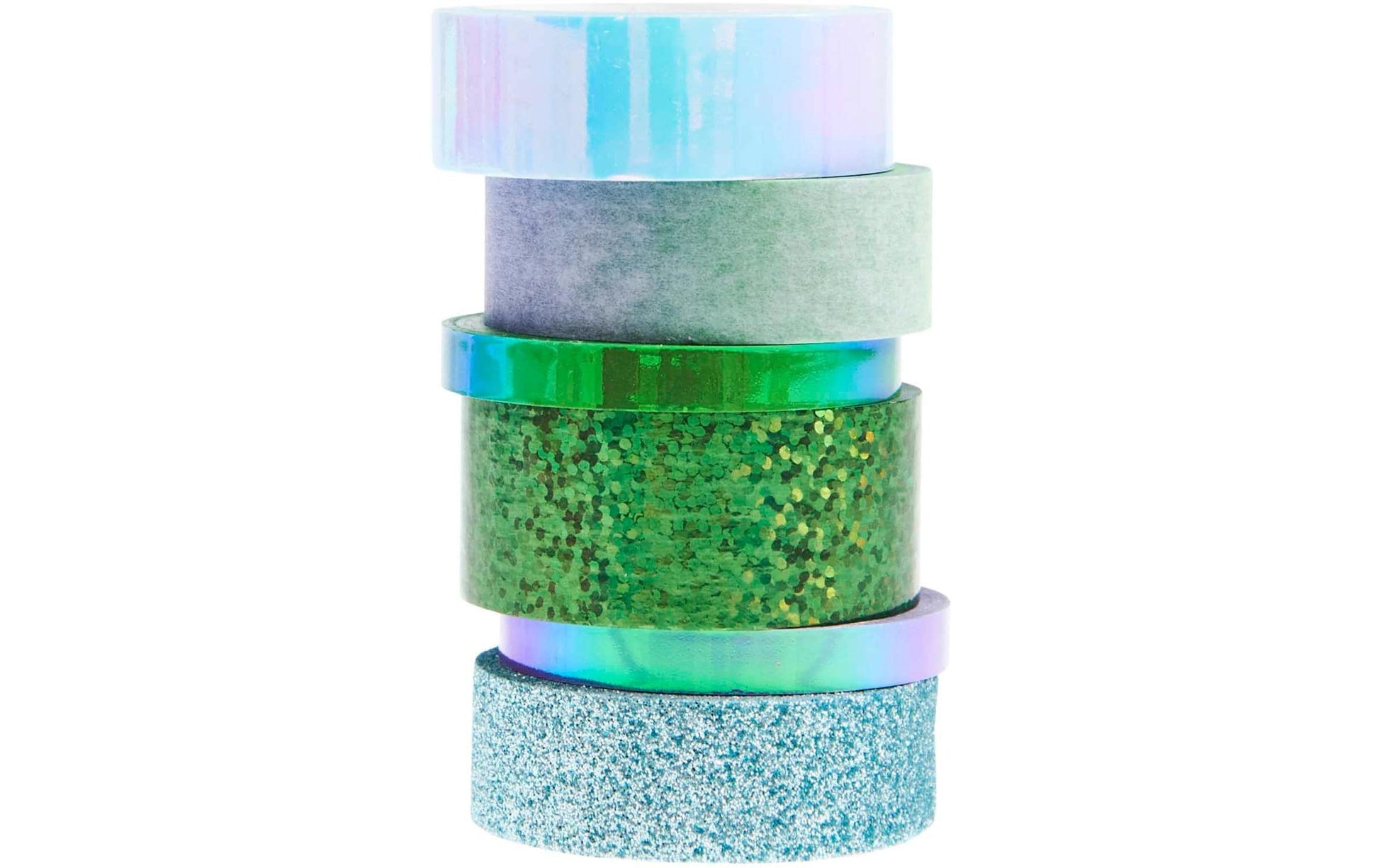 Rico Design Washi Tape Set – mehrfarbig, holografisch – 6 Rollen, Papier