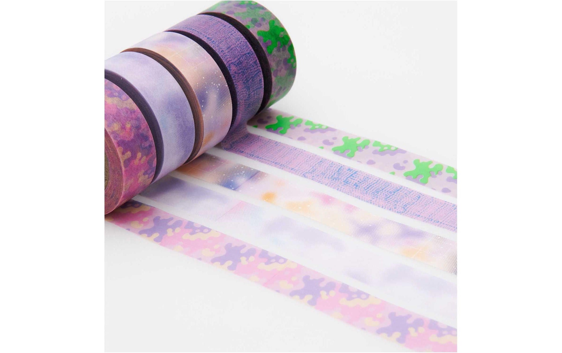 Rico Design Washi Tape – 15 mm × 10 m, mehrfarbig, Papier, wiederablösbar, 5 Rollen