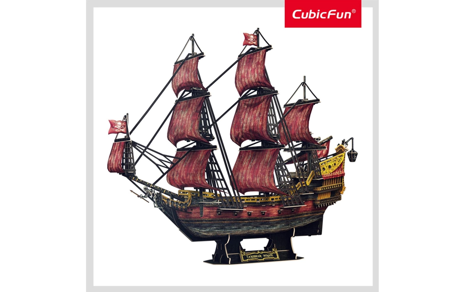 Cubicfun 3D Puzzle Queen Annes Revenge – 391 Teile – 44,6 × 6 cm – ab 10 Jahren
