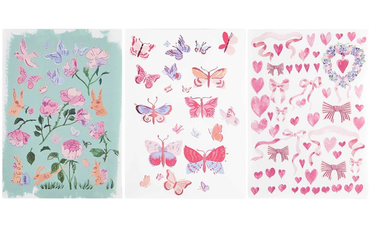 Rico Design Designpapierblock – A4, La Vie en Rose – 23 Blatt, FSC