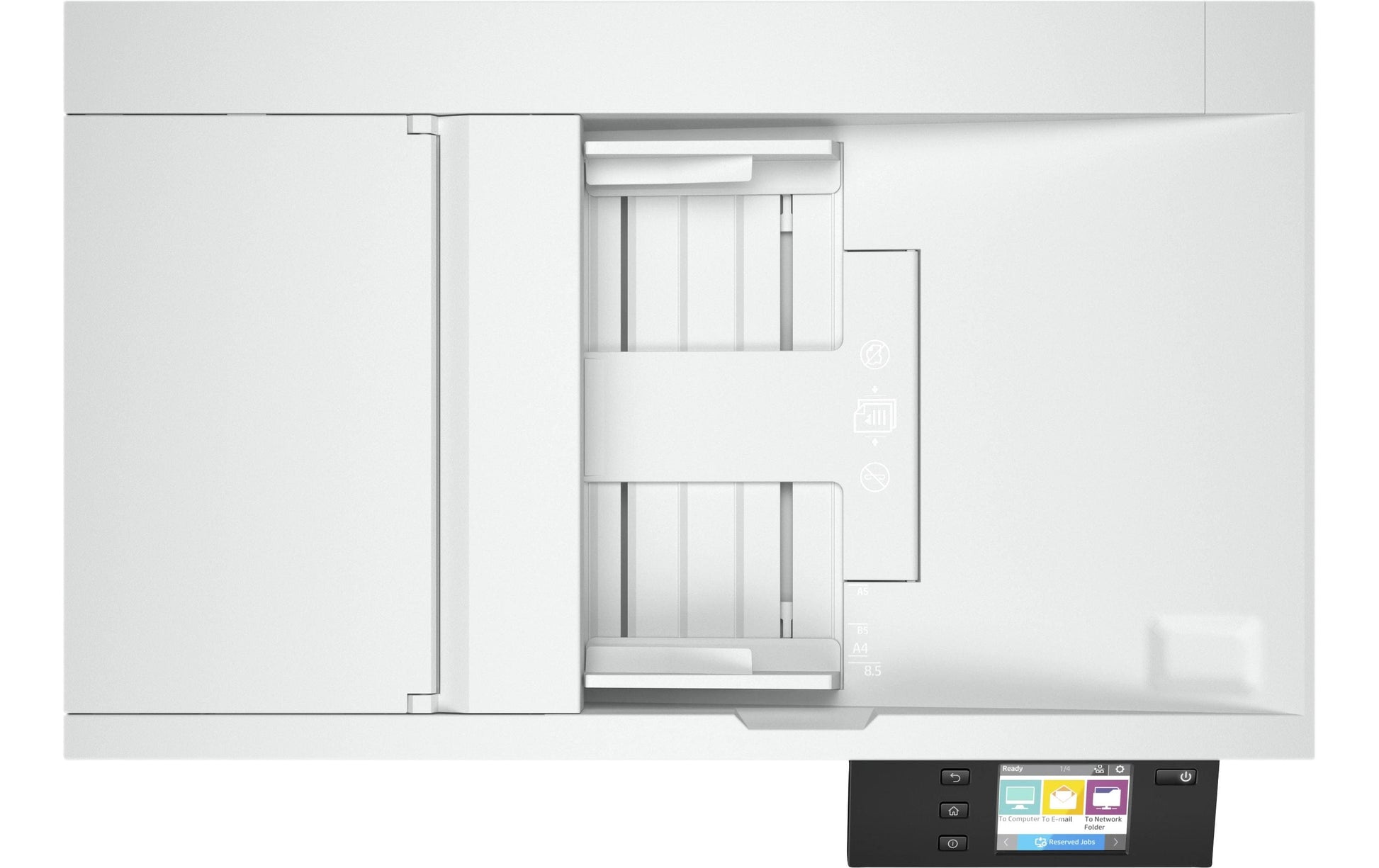 HP ScanJet Pro N4600 fnw1 – Flachbett + ADF, A4, Duplex, 40 Seiten/Min., ADF 100 Blatt, WLAN/LAN, 1'200 dpi