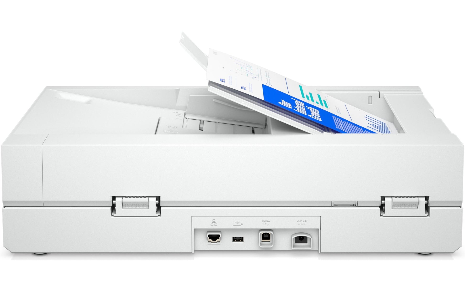 HP ScanJet Pro N4600 fnw1 – Flachbett + ADF, A4, Duplex, 40 Seiten/Min., ADF 100 Blatt, WLAN/LAN, 1'200 dpi