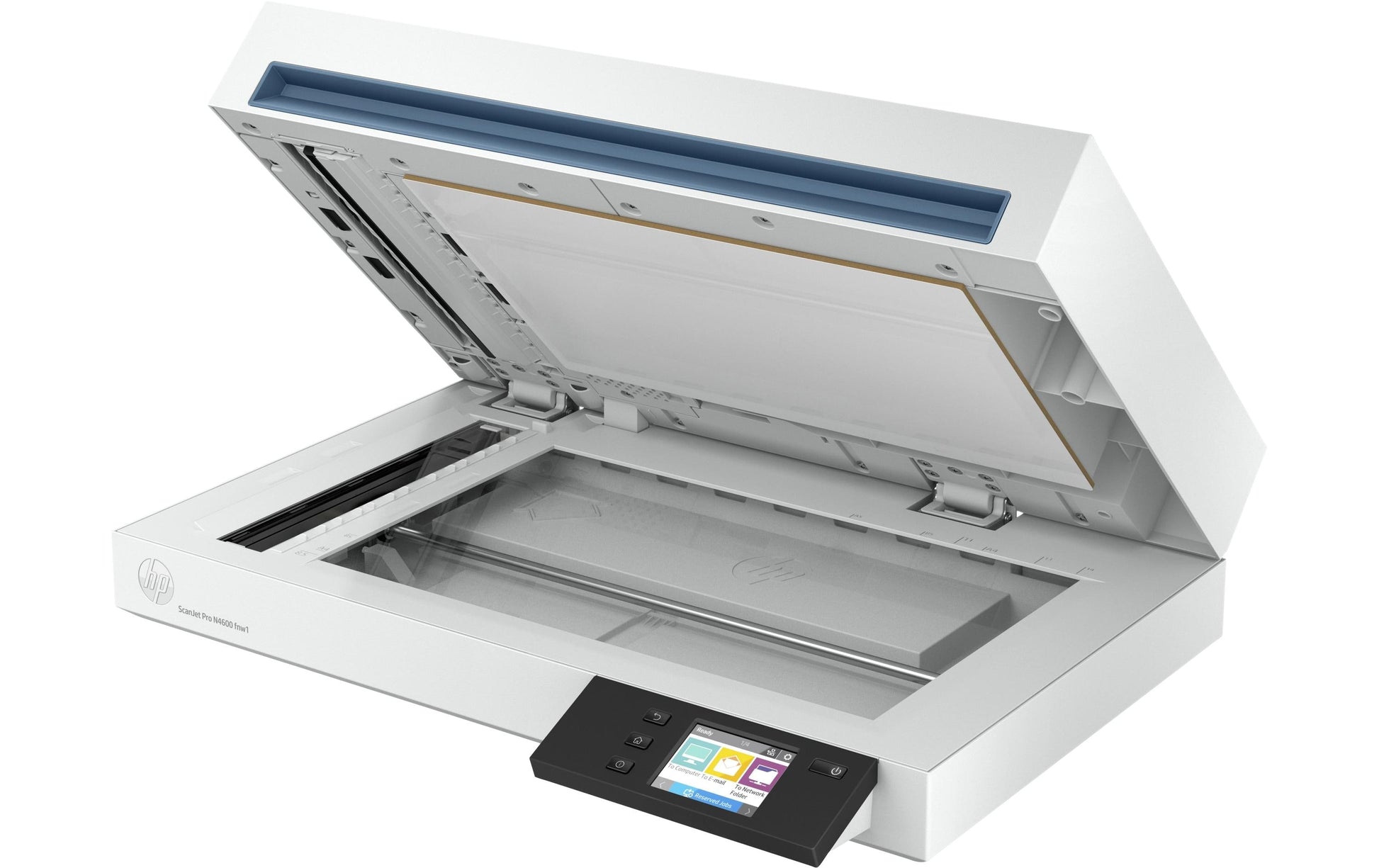 HP ScanJet Pro N4600 fnw1 – Flachbett + ADF, A4, Duplex, 40 Seiten/Min., ADF 100 Blatt, WLAN/LAN, 1'200 dpi