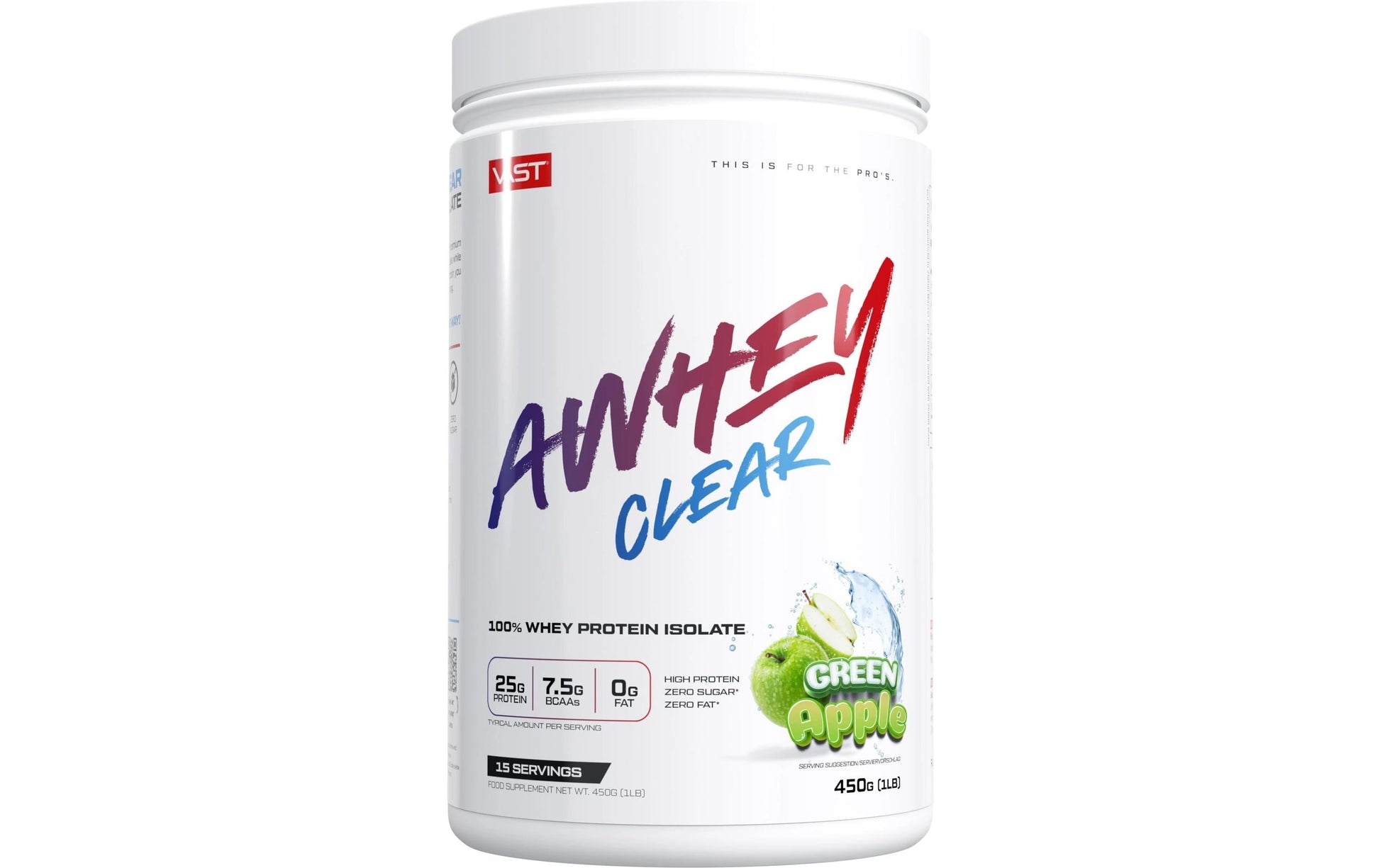VAST Sports Whey Protein Apfel – glutenfrei, laktosefrei – 450 g