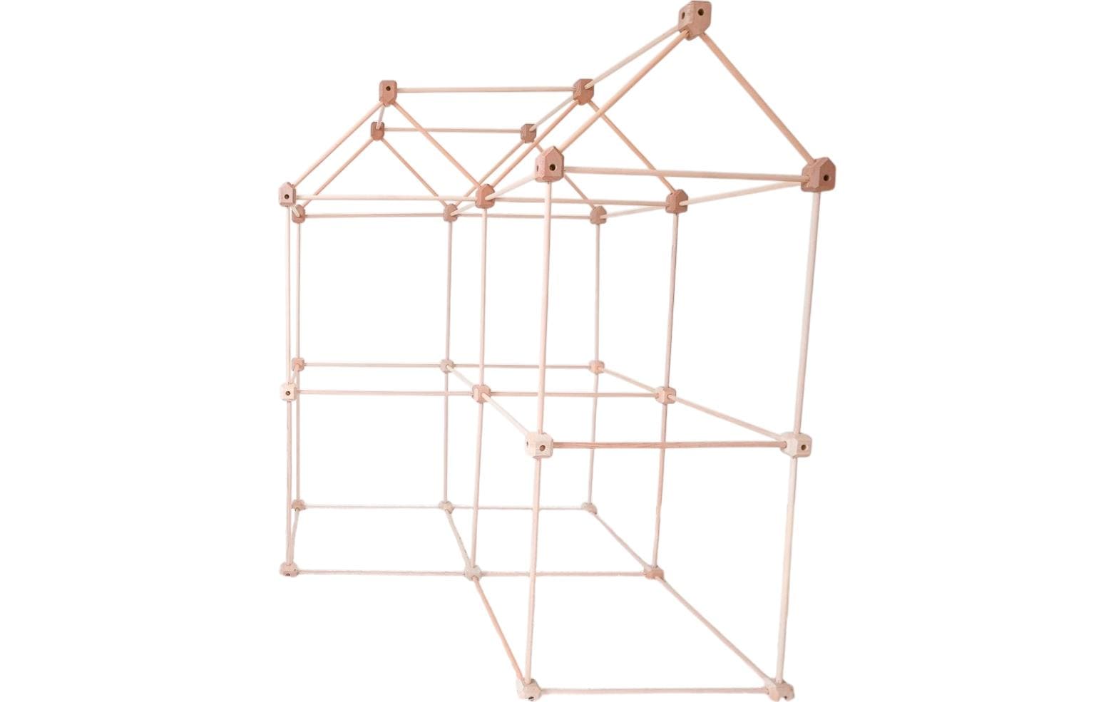 Hüttenheld Pionier Holz-Set – 90-teilig – Buche, Beige