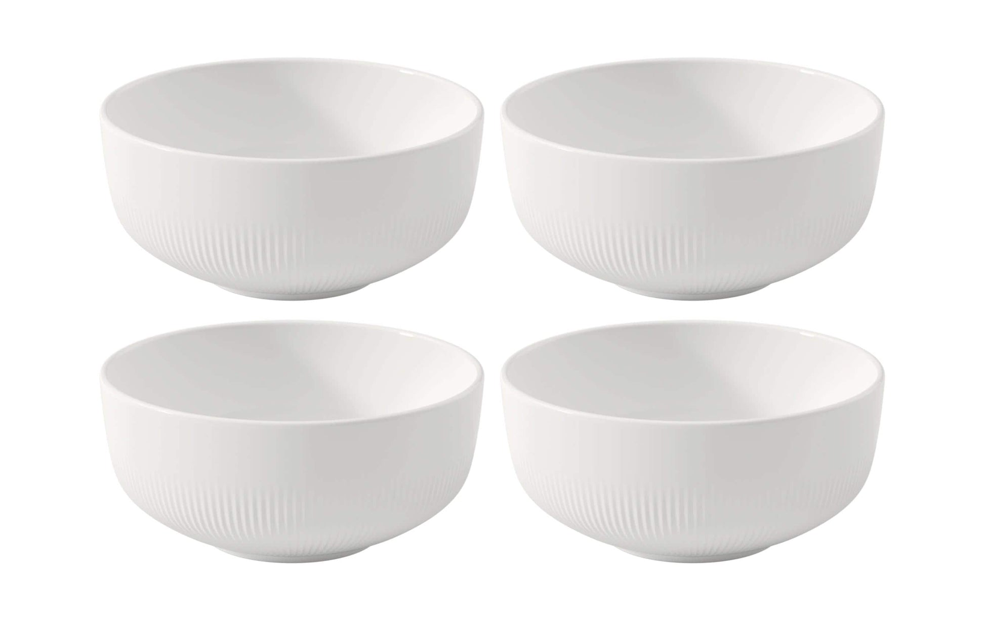 Villeroy & Boch Afina Müslischüssel – 0,55 l, Porzellan, Weiss, Spülmaschinengeeignet, Mikrowellengeeignet