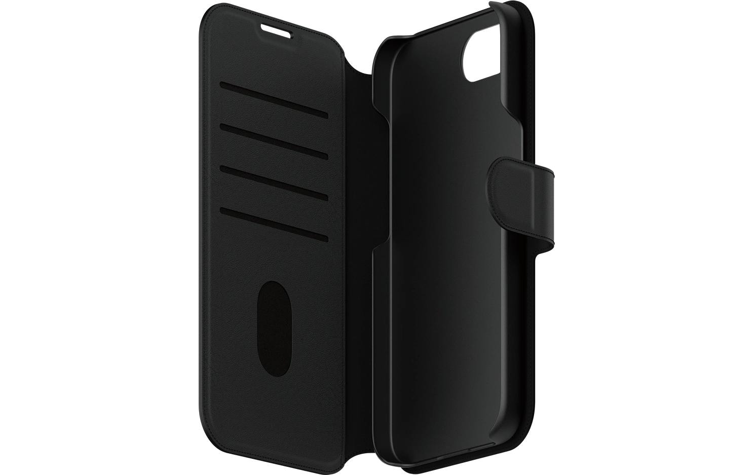 PanzerGlass CARE Tango Wallethülle – für Apple iPhone 16e, mit Kartenfach, PU, Schwarz, Qi-kompatibel