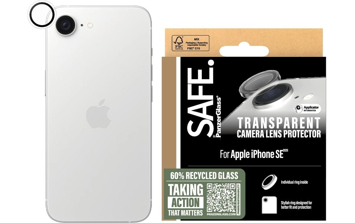 PanzerGlass SAFE. – Displayschutz (Panzerglas), Kratzresistent – für iPhone 16e