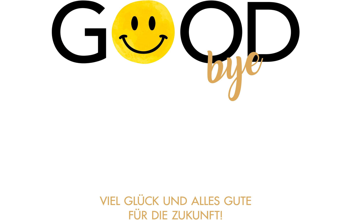 ABC Grusskarte Abschied (Ruhestand) – 235 × 305 mm – mit Umschlag, Karton