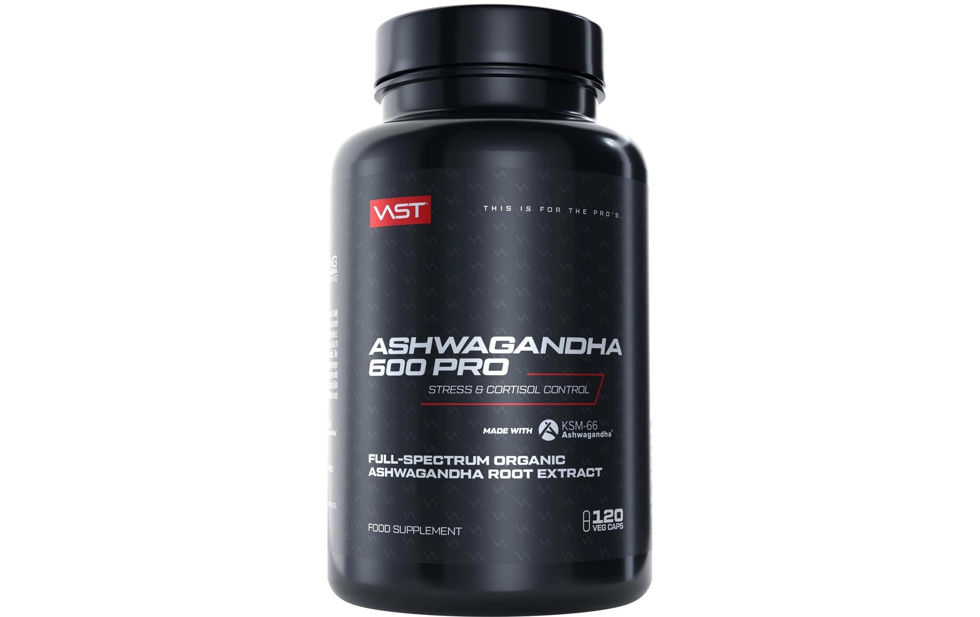 Vast Ashwagandha Kapseln 600 PRO – 120 Stück, 100 g