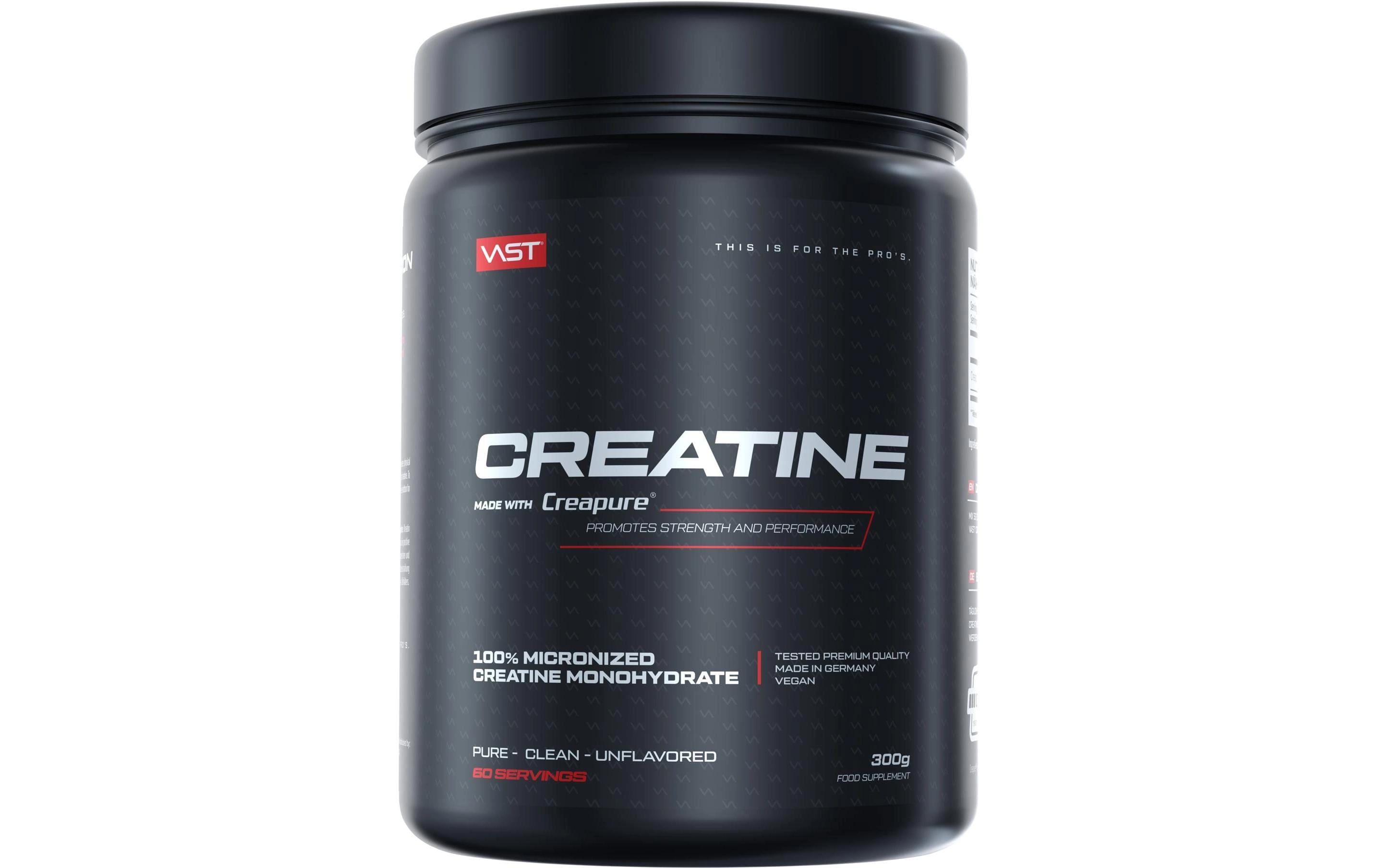 Vast Kreatinmonohydrat-Pulver Creapure – vegan – 300 g