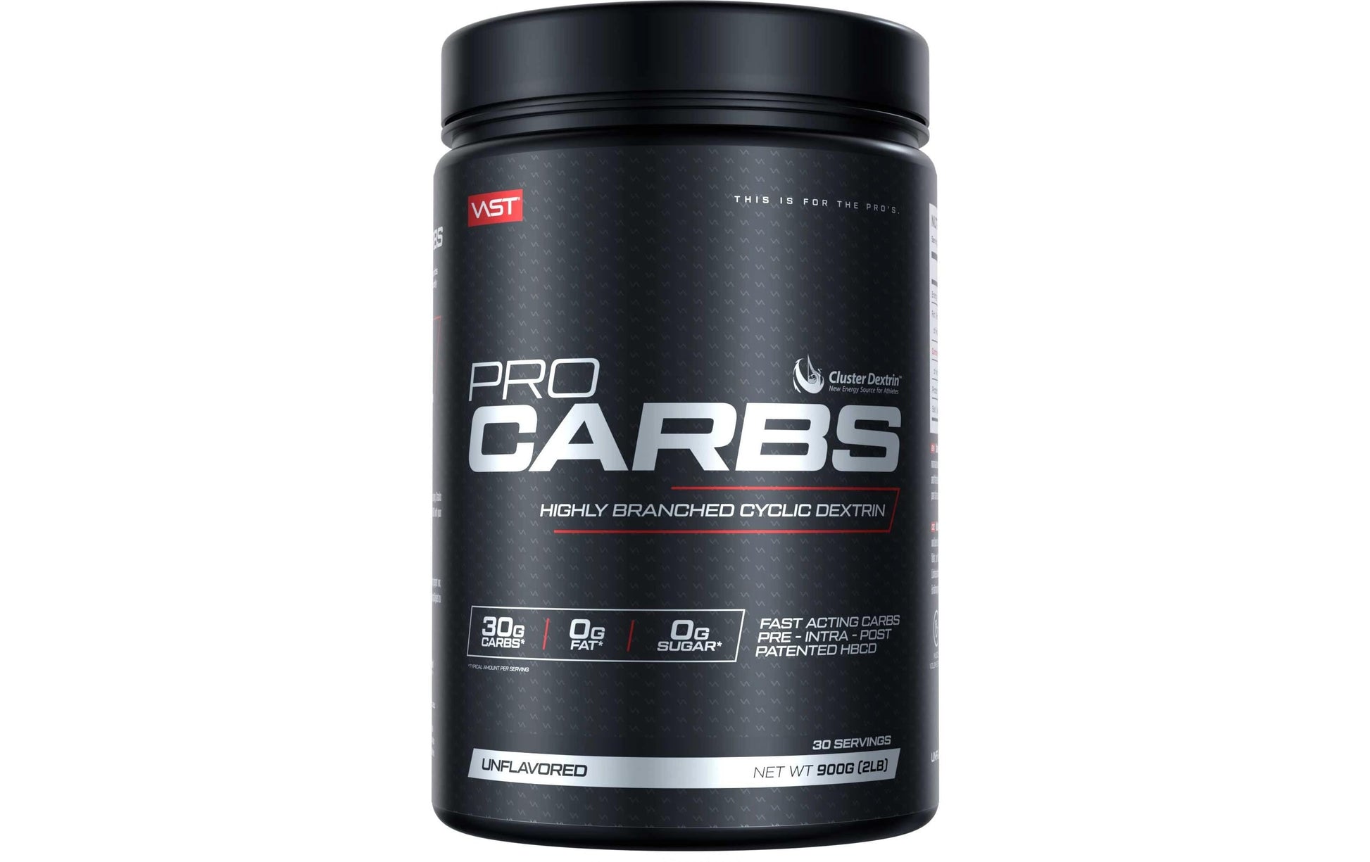 Vast Getränkepulver für die Regeneration PRO CARBS – 900 g