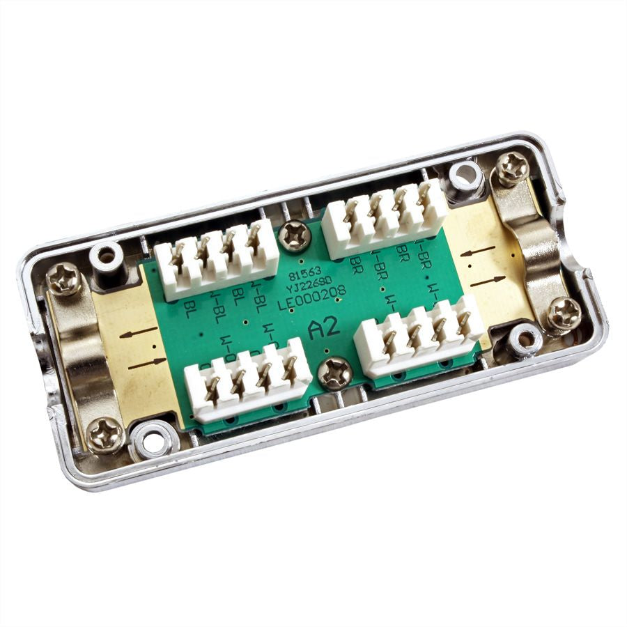 VALUE RJ-45-Kupplung – Cat6a, Krone-Block, S/UTP (STP), Silber, 37×84×23 mm