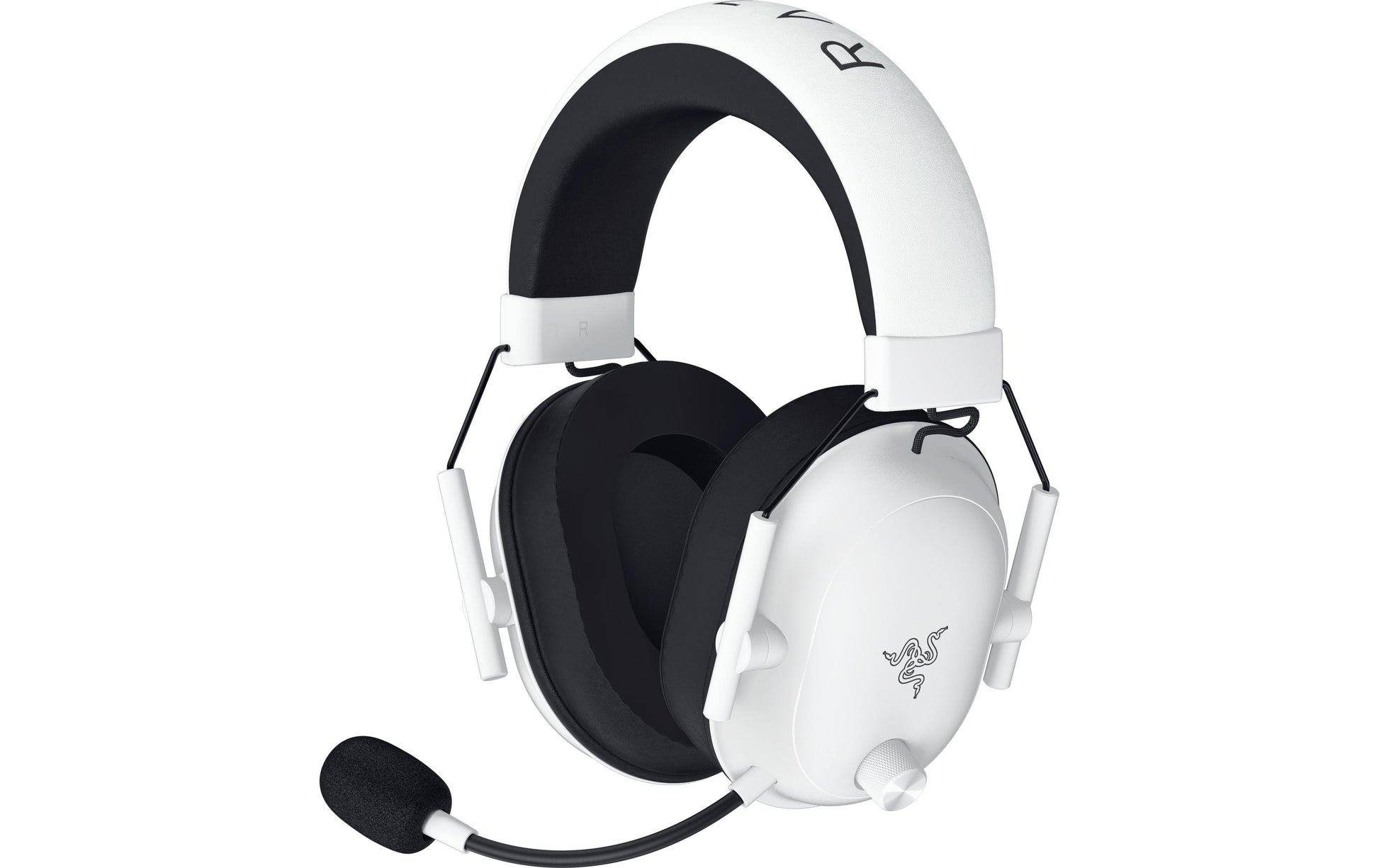 Razer BlackShark V2 HyperSpeed Gaming-Headset – Over-Ear, Stereo, Kabel + BT, mit USB-C-Dongle, Weiss