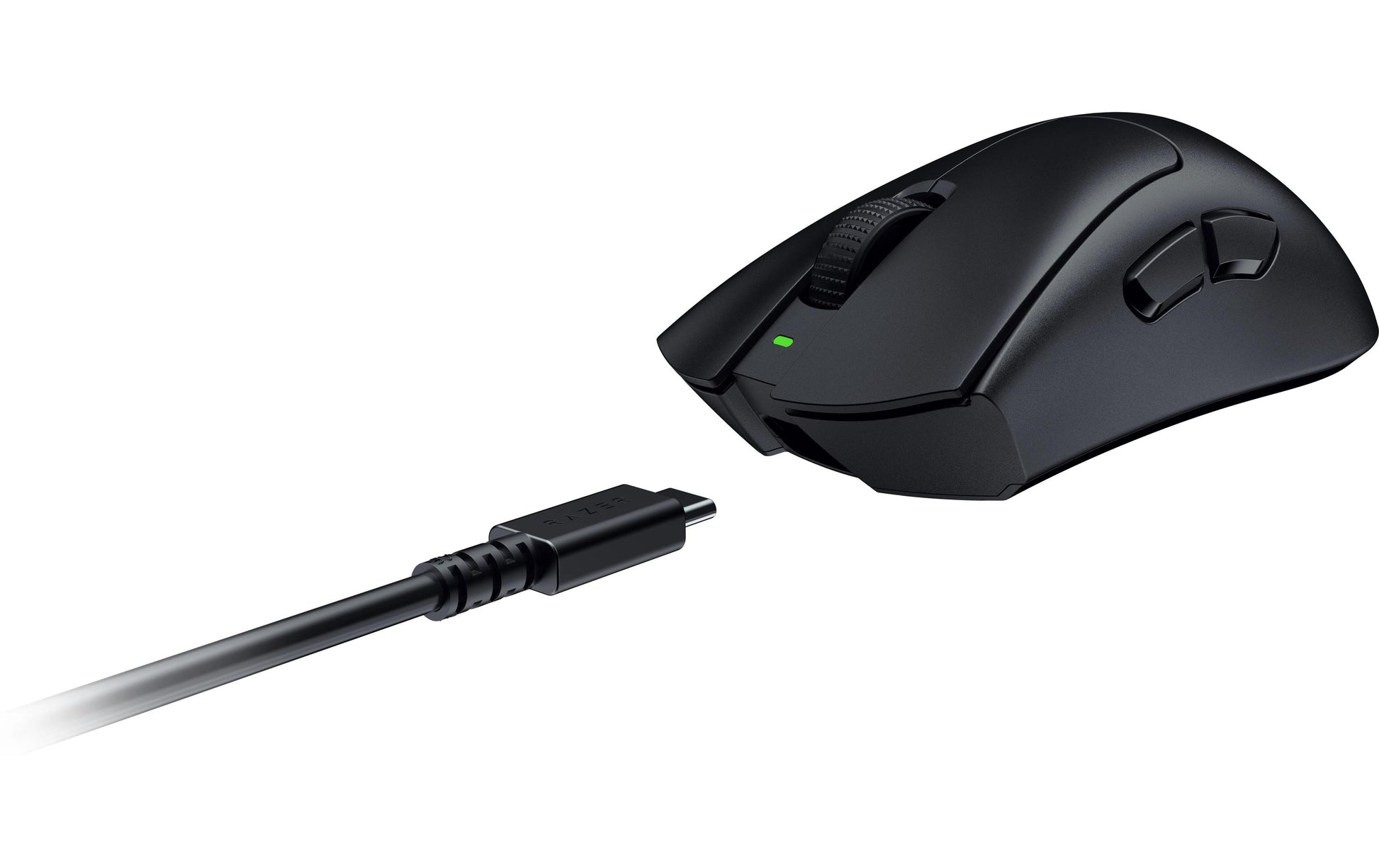 Razer DeathAdder V3 HyperSpeed – Gaming-Maus – Kabellos (2,4 GHz), 26000 DPI, Rechts, Schwarz