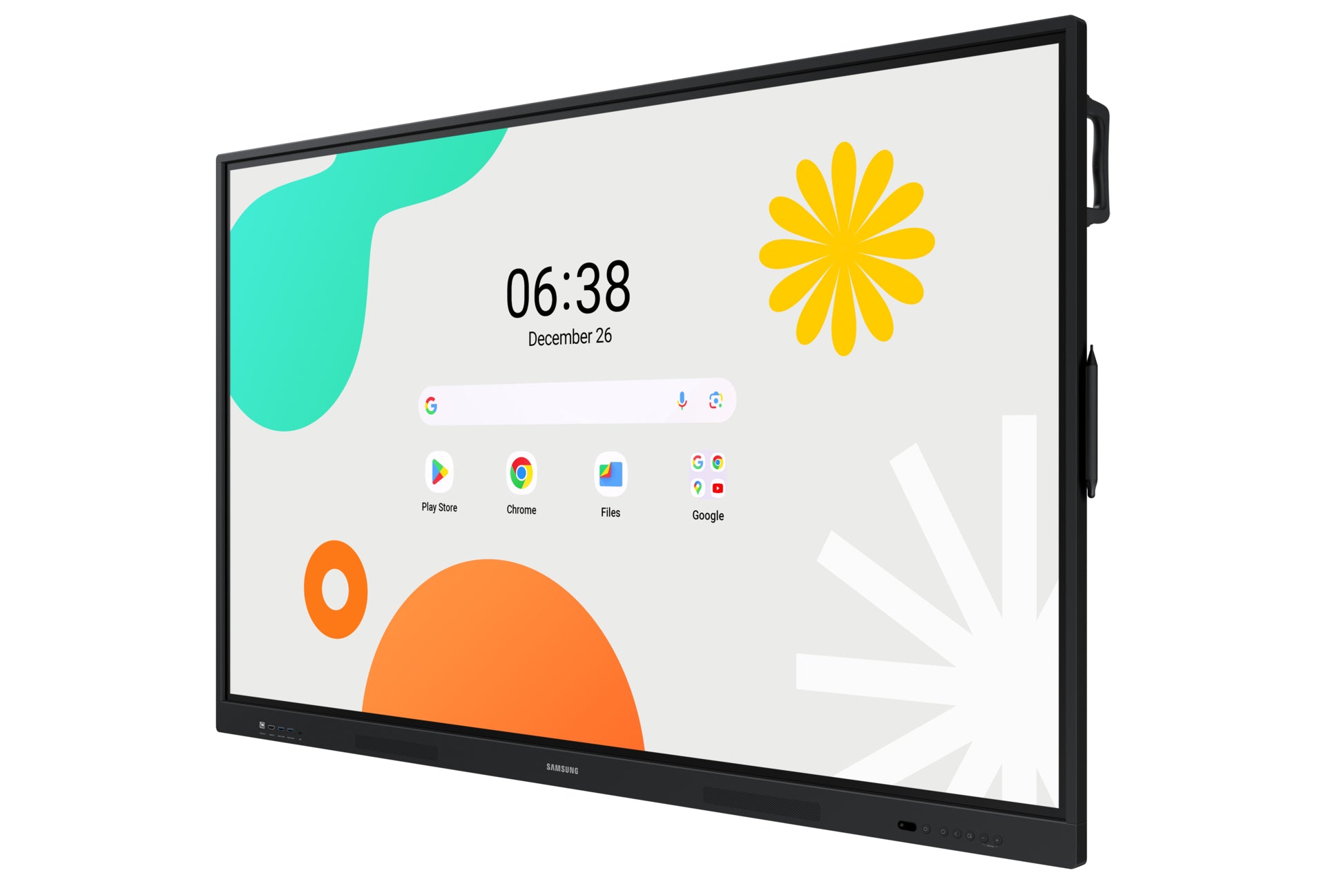 Samsung Whiteboard – 196,2 × 117 cm, Wandmontage, inkl. Stylus, Fernbedienung