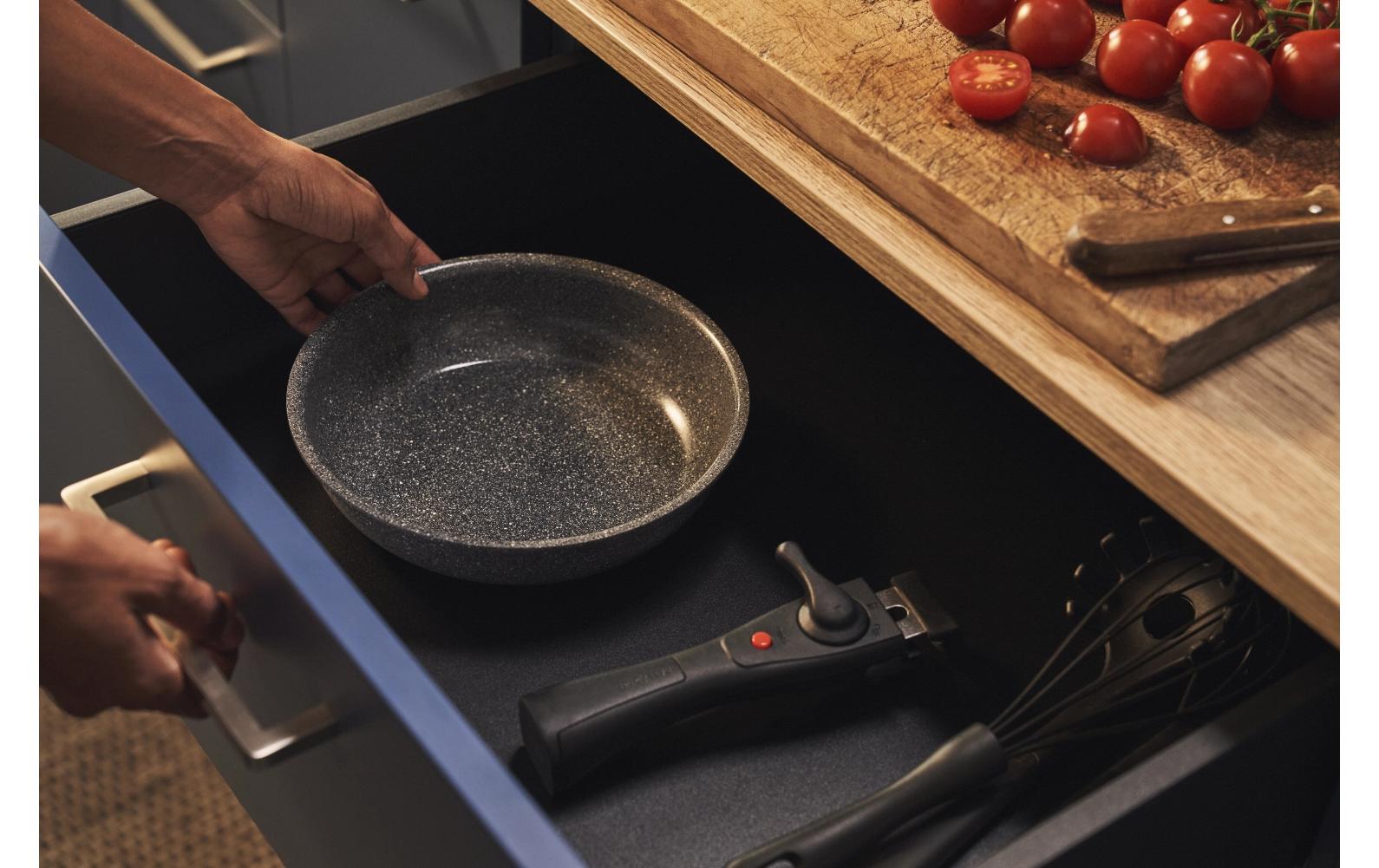 BALLARINI Fonduepfanne – Ø 20 cm, Aluminium, Grau