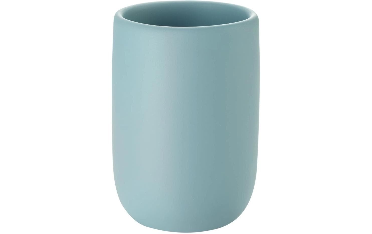 Diaqua Zahnputzbecher Smilla – 7,3×7,3×10 cm, Polyresin, Blau