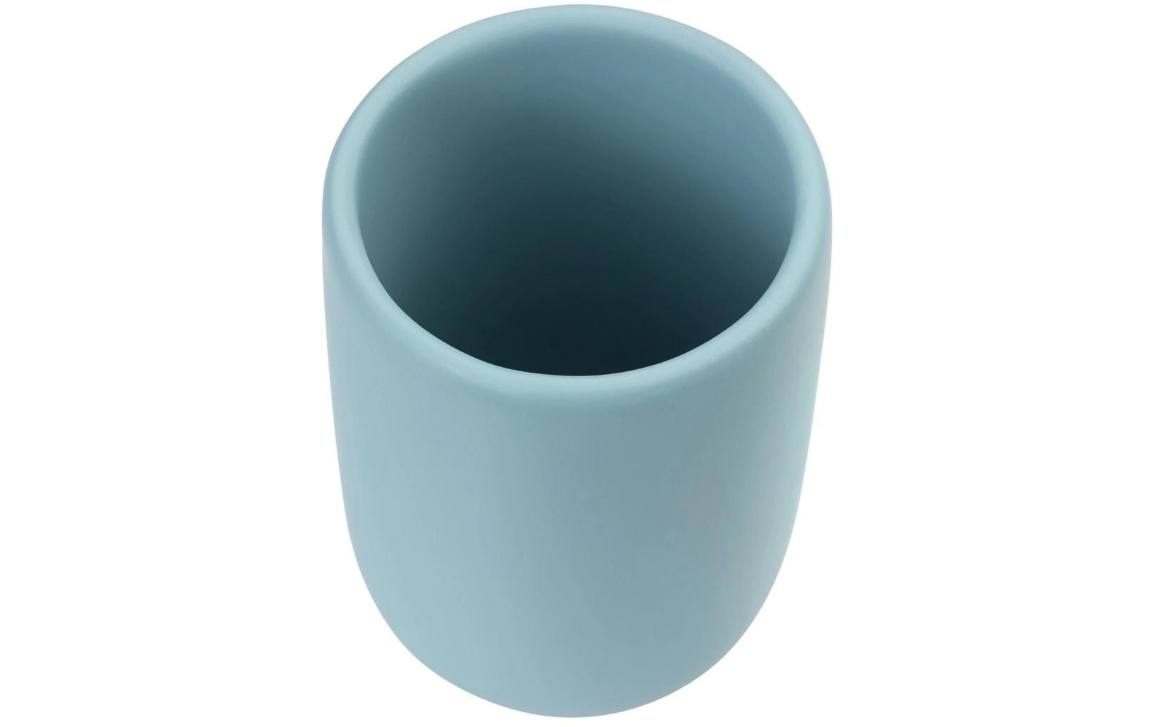 Diaqua Zahnputzbecher Smilla – 7,3×7,3×10 cm, Polyresin, Blau