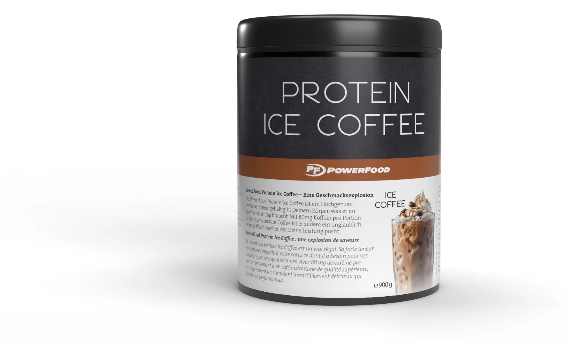 PowerFood Proteinkonzentrat Ice Coffee – laktosefrei – 900 g
