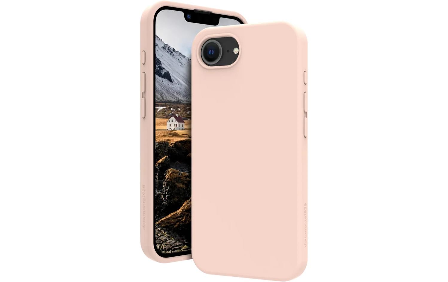 dbramante1928 Monaco Backcover – für Apple iPhone 16e, Kunststoff+Silikon, Pink Sand