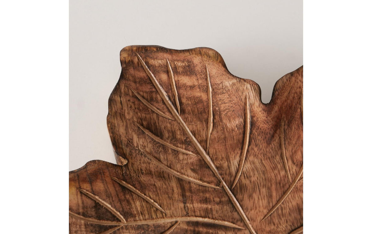 Boltze Schale Mapla – 2,8 × 21,7 × 20,3 cm, Holz, Braun